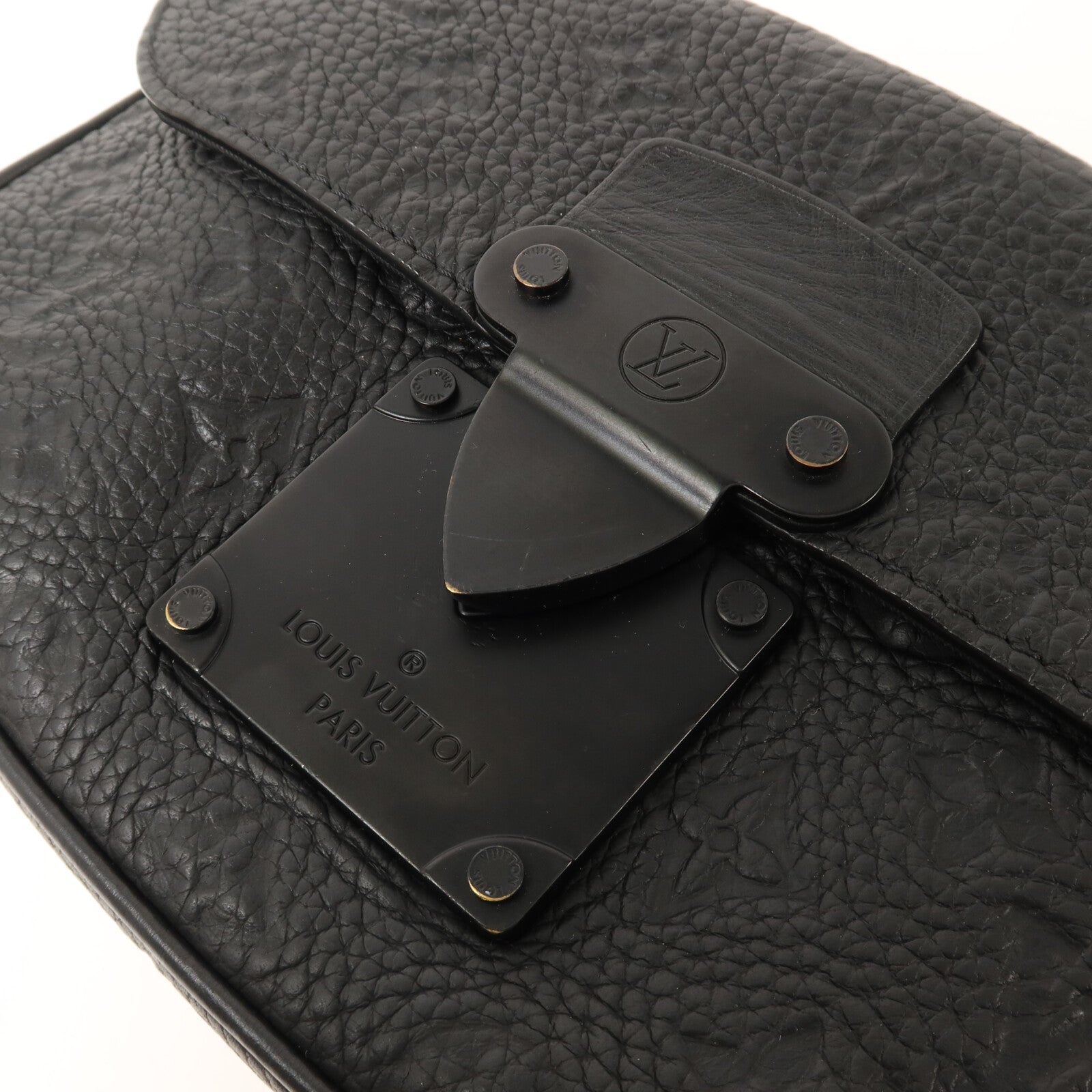 LOUIS VUITTON Monogram Taurillon S Lock肩背袋