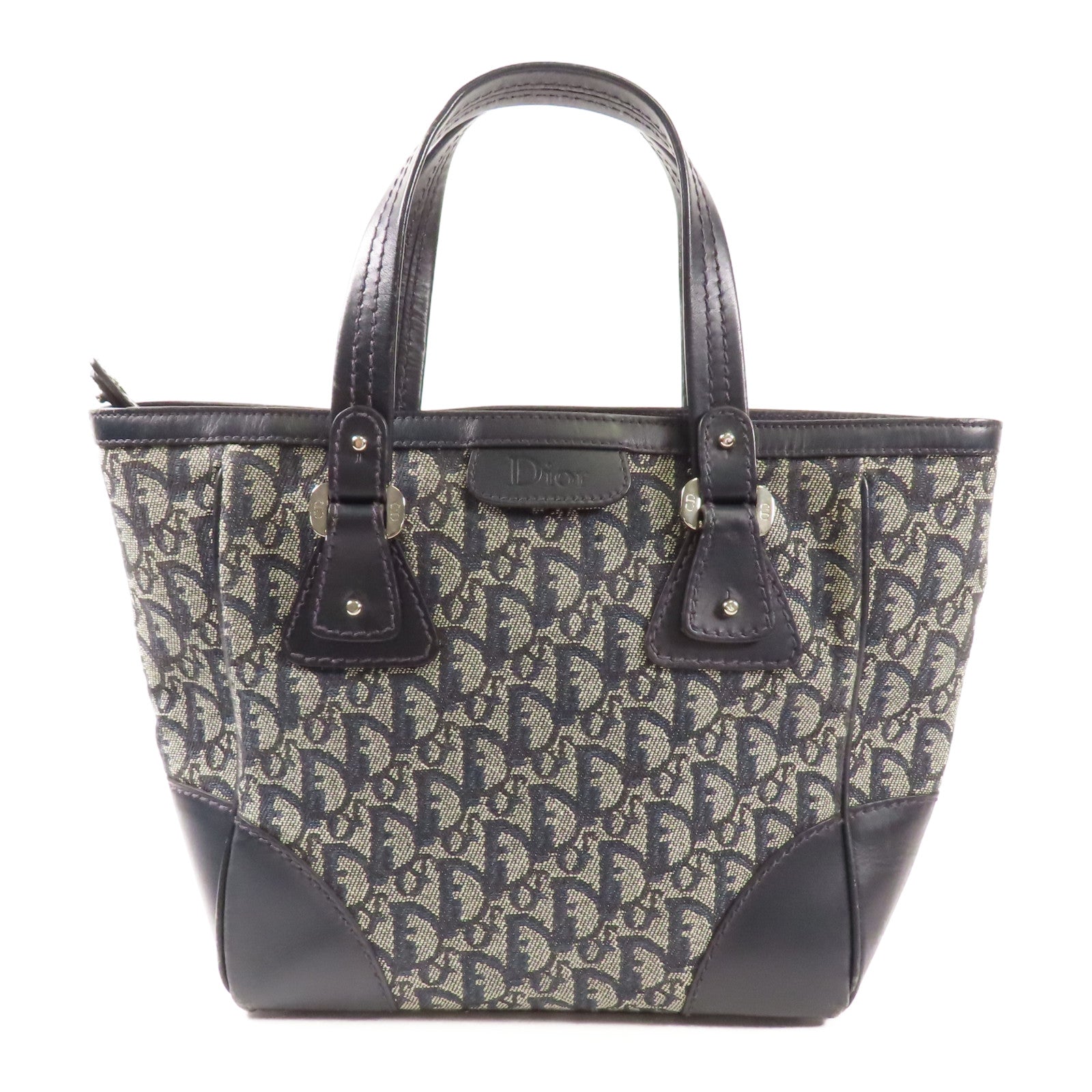 Dior 帆布Hand Bag銀扣手挽袋