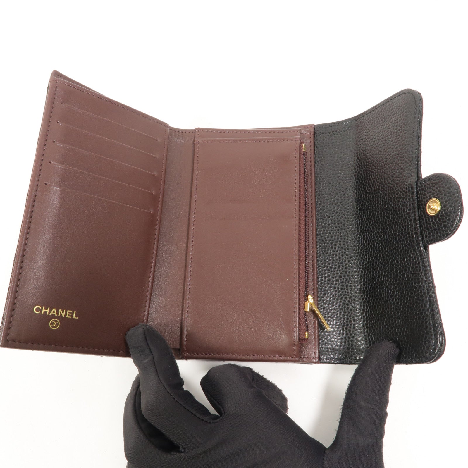 CHANEL 牛皮皮革Classic Medium Flap Wallet長錢包