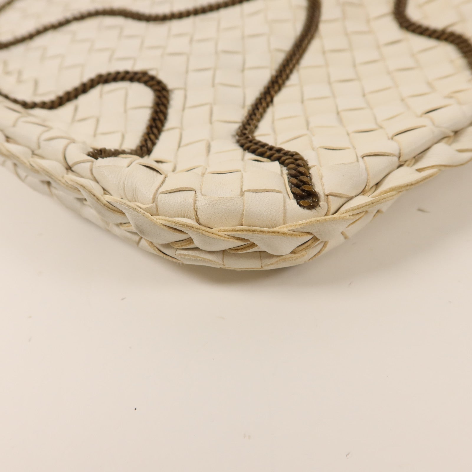 BOTTEGA VENETA 羊皮皮革Hobo Bag金扣肩背袋