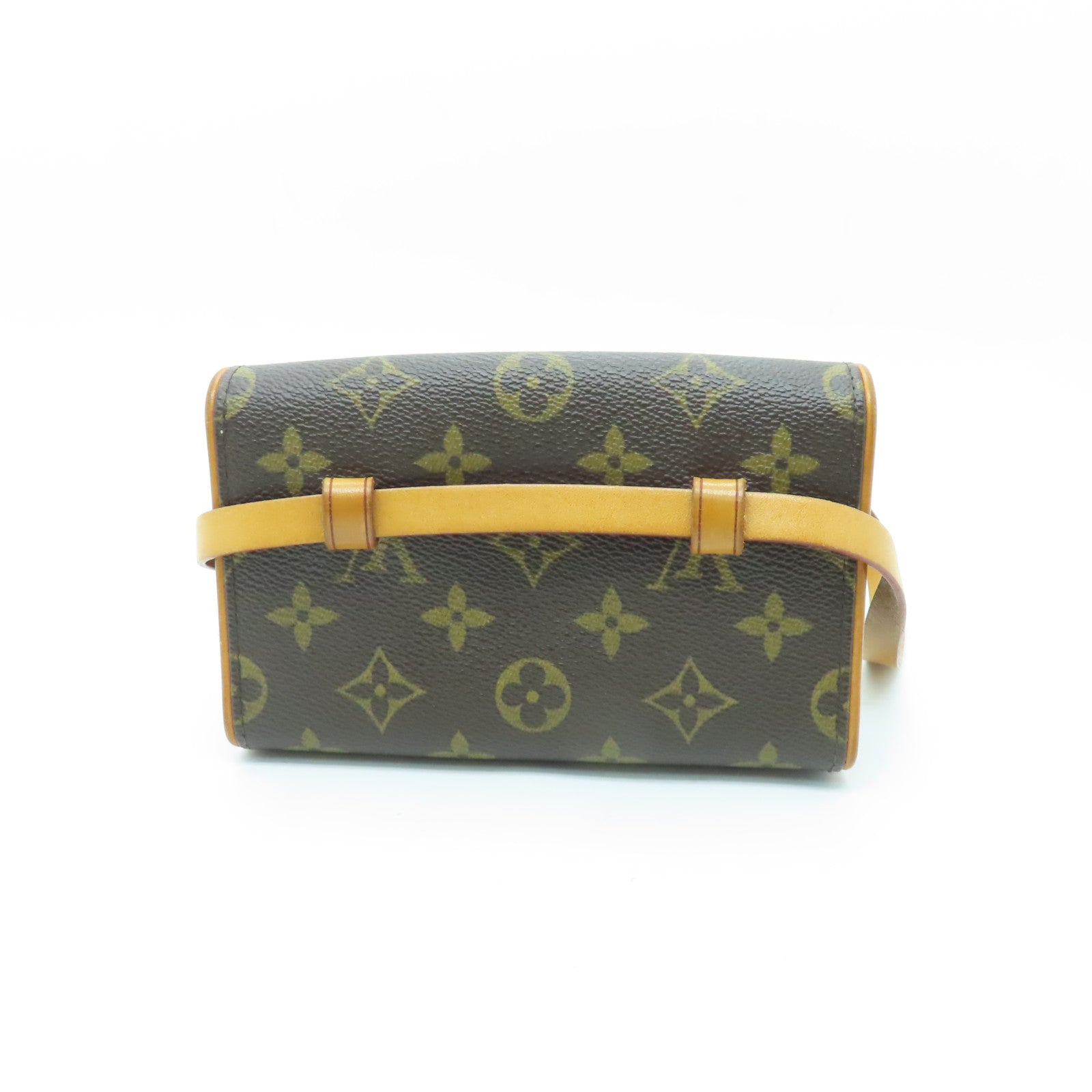 LOUIS VUITTON 【激減優惠】Monogram Pochette Florentine金扣腰包棕色