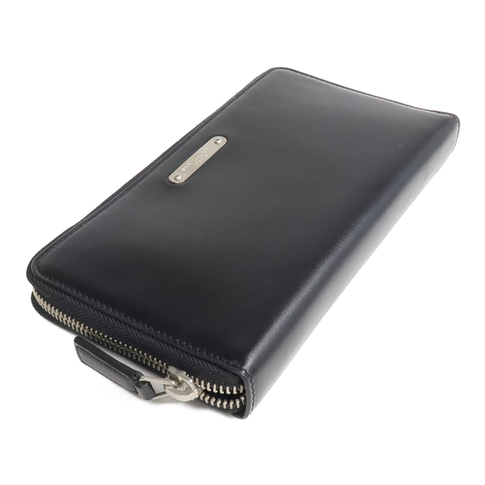 SAINT LAURENT 牛皮皮革Zipper Long Wallet長錢包