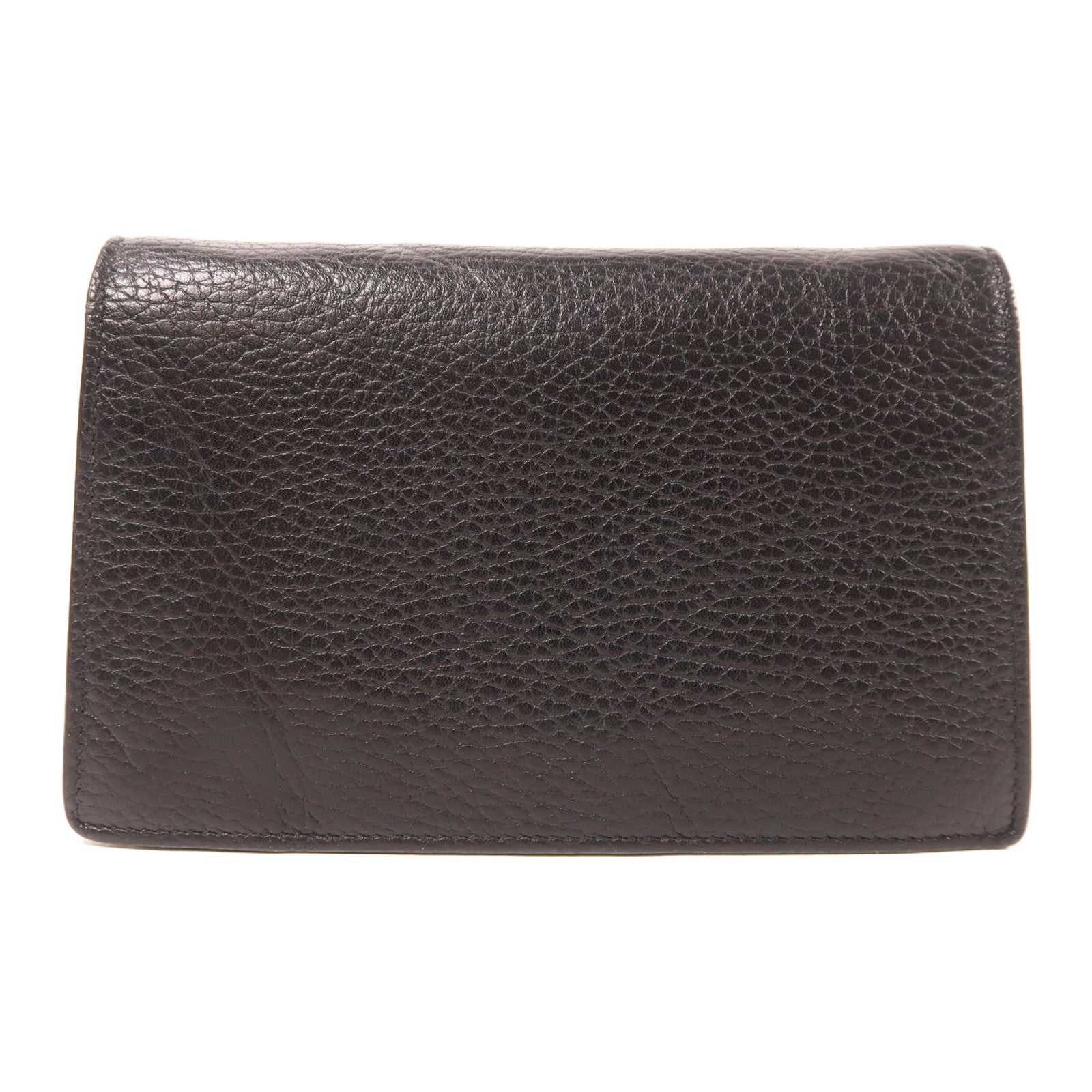 GUCCI GG SHW Dionysus Super Mini Chain Shoulder Bag Leather Black