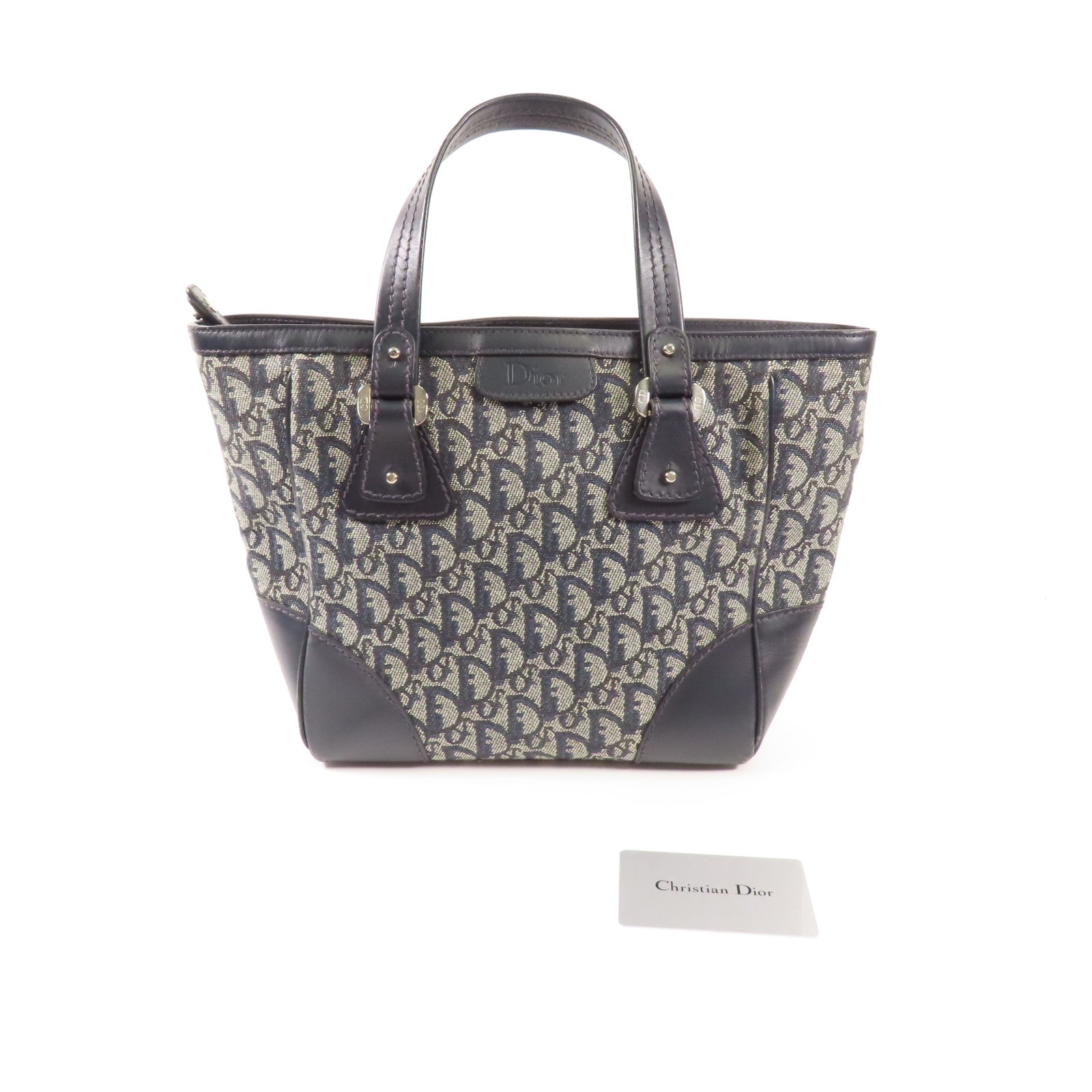 Dior 帆布Hand Bag銀扣手挽袋