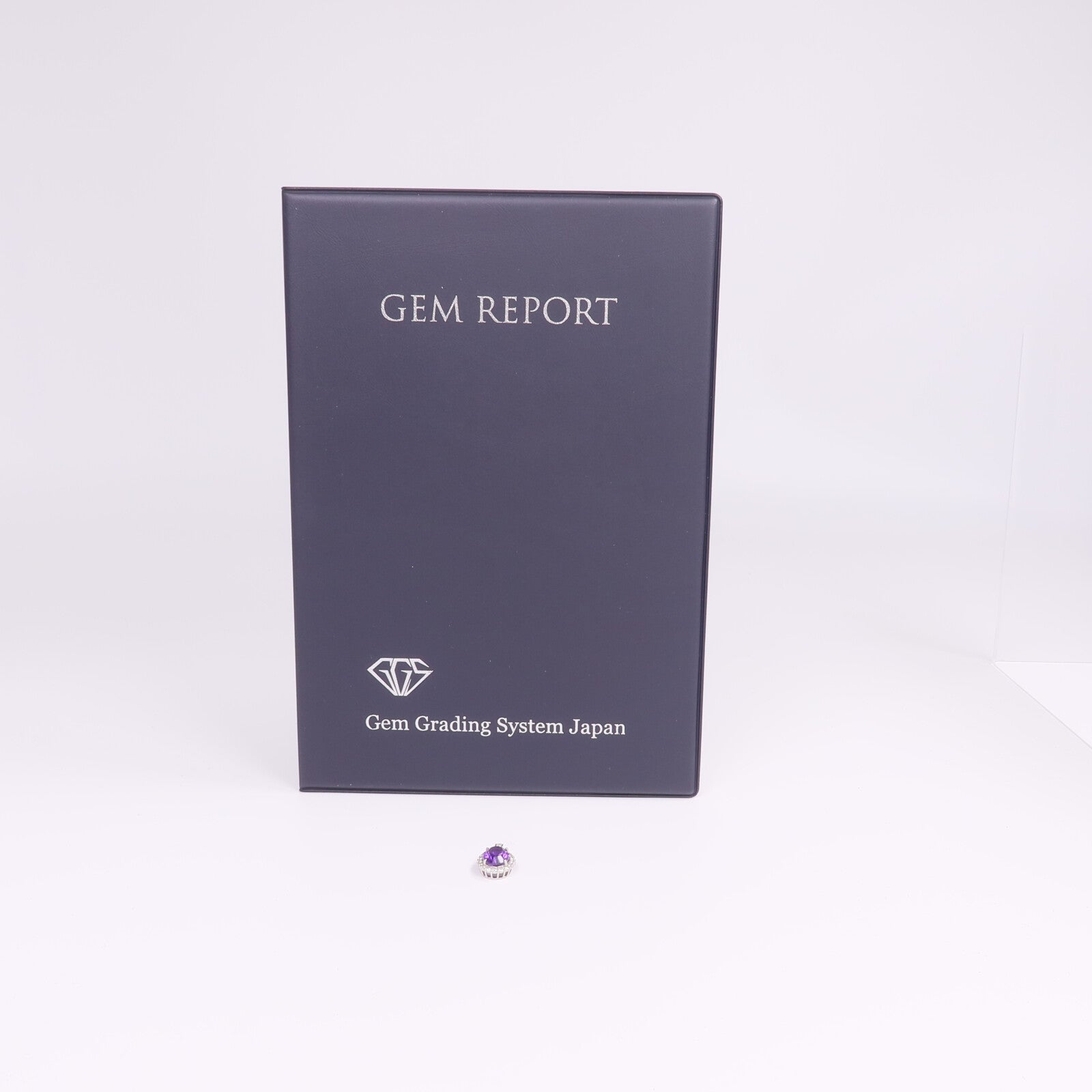 JEWELRY PT950鉑金Amethyst Diamond Pendant Top紫晶/鑽石吊墜