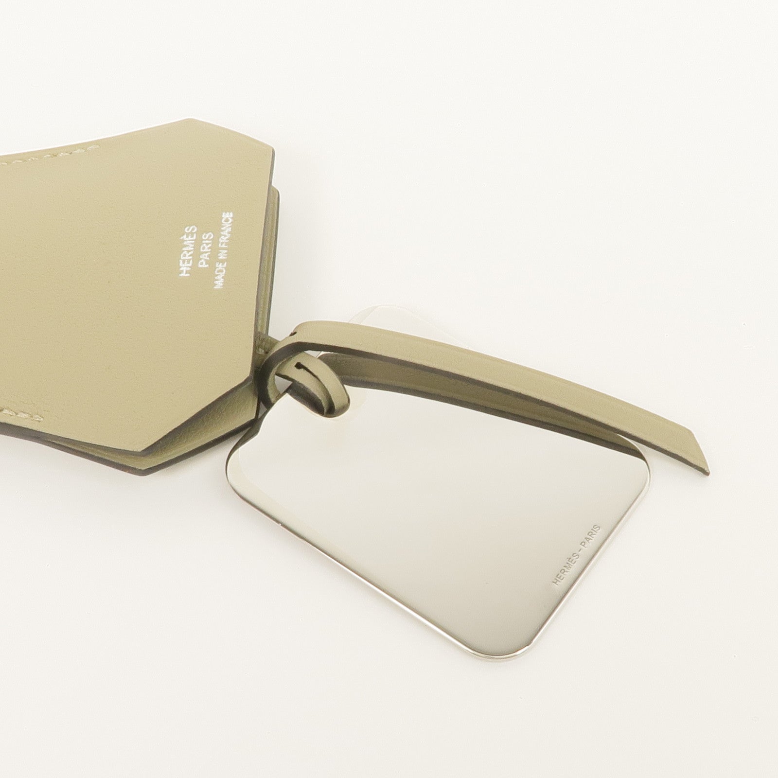 HERMES Swift皮革Clochette Narcisse掛飾