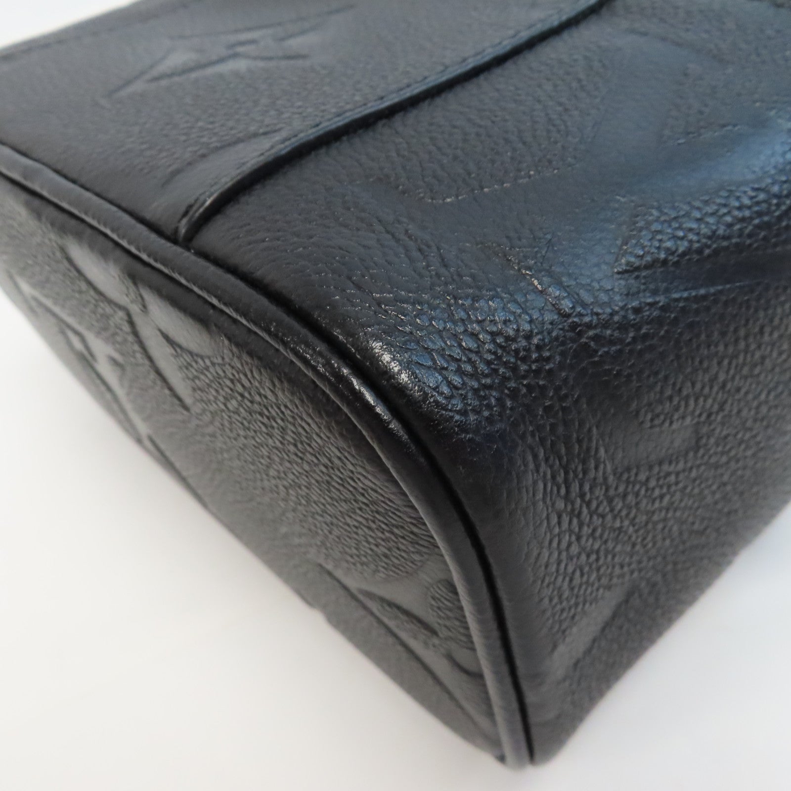 LOUIS VUITTON Monogram Empreinte Vanity PM金扣鏈帶手挽肩背兩用袋黑色