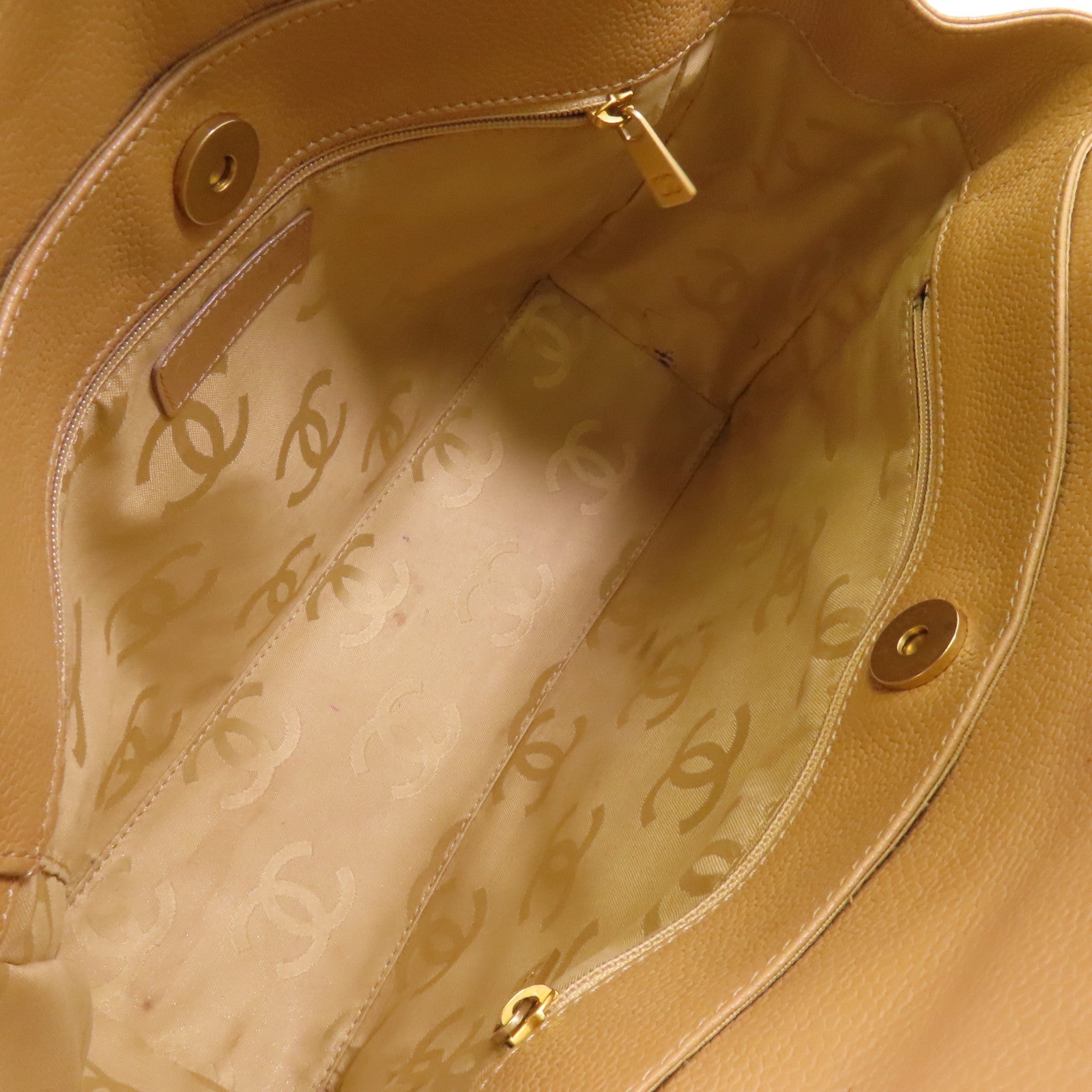 CHANEL 牛皮皮革Vintage Shoulder Bag金扣肩背袋