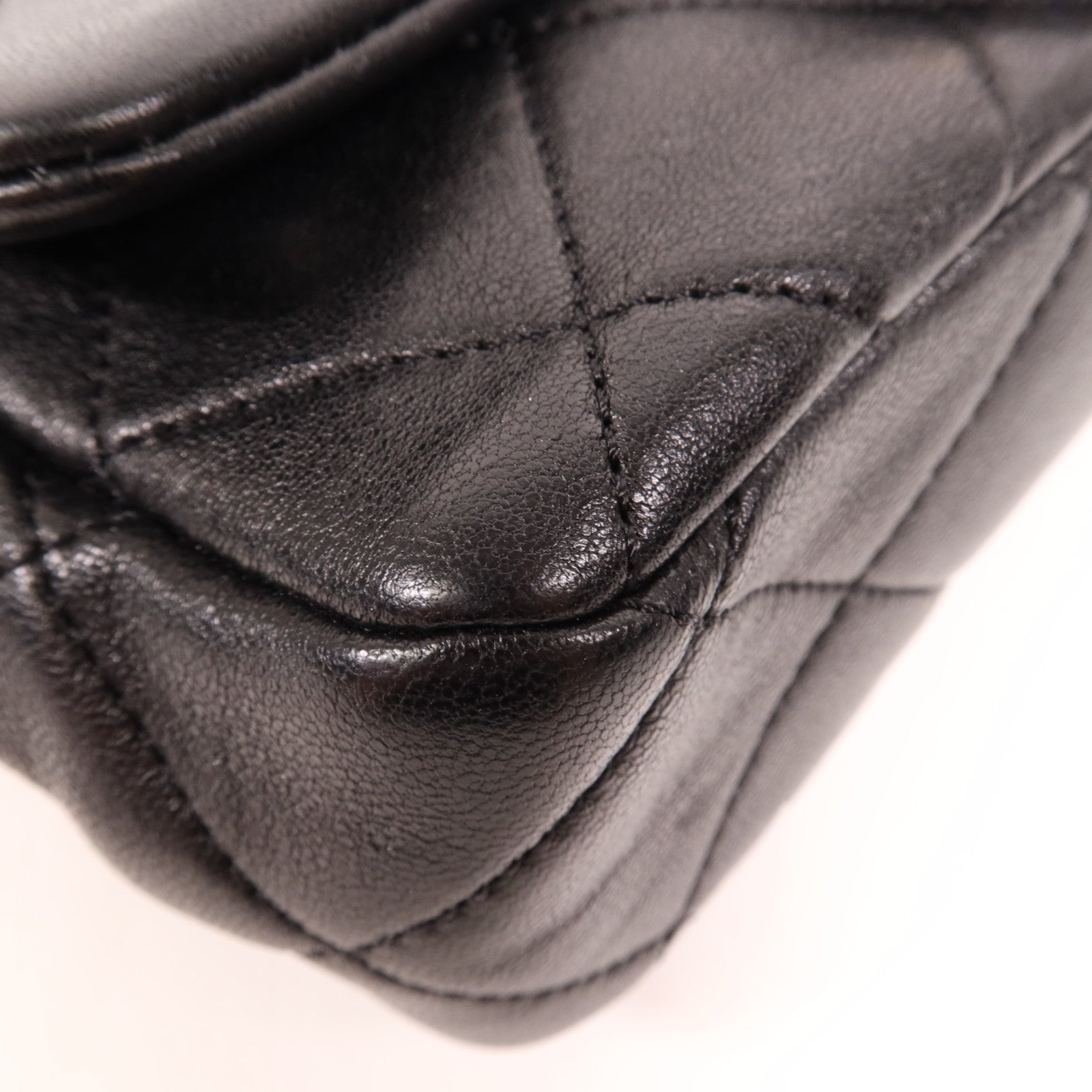 CHANEL 羊皮皮革Chain Shoulder金扣手挽肩背兩用袋