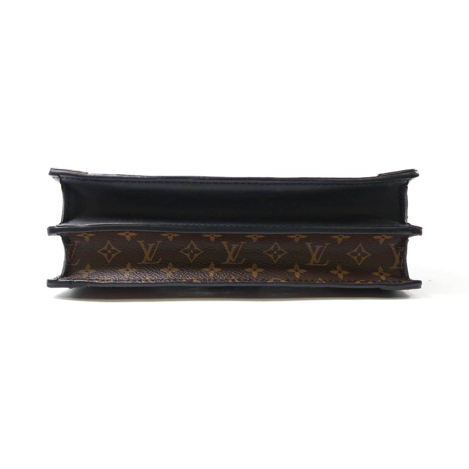 LOUIS VUITTON (PRICE DOWN) LV GHW Trunk Clutch Shoulder Bag M43596 Monogram Brown