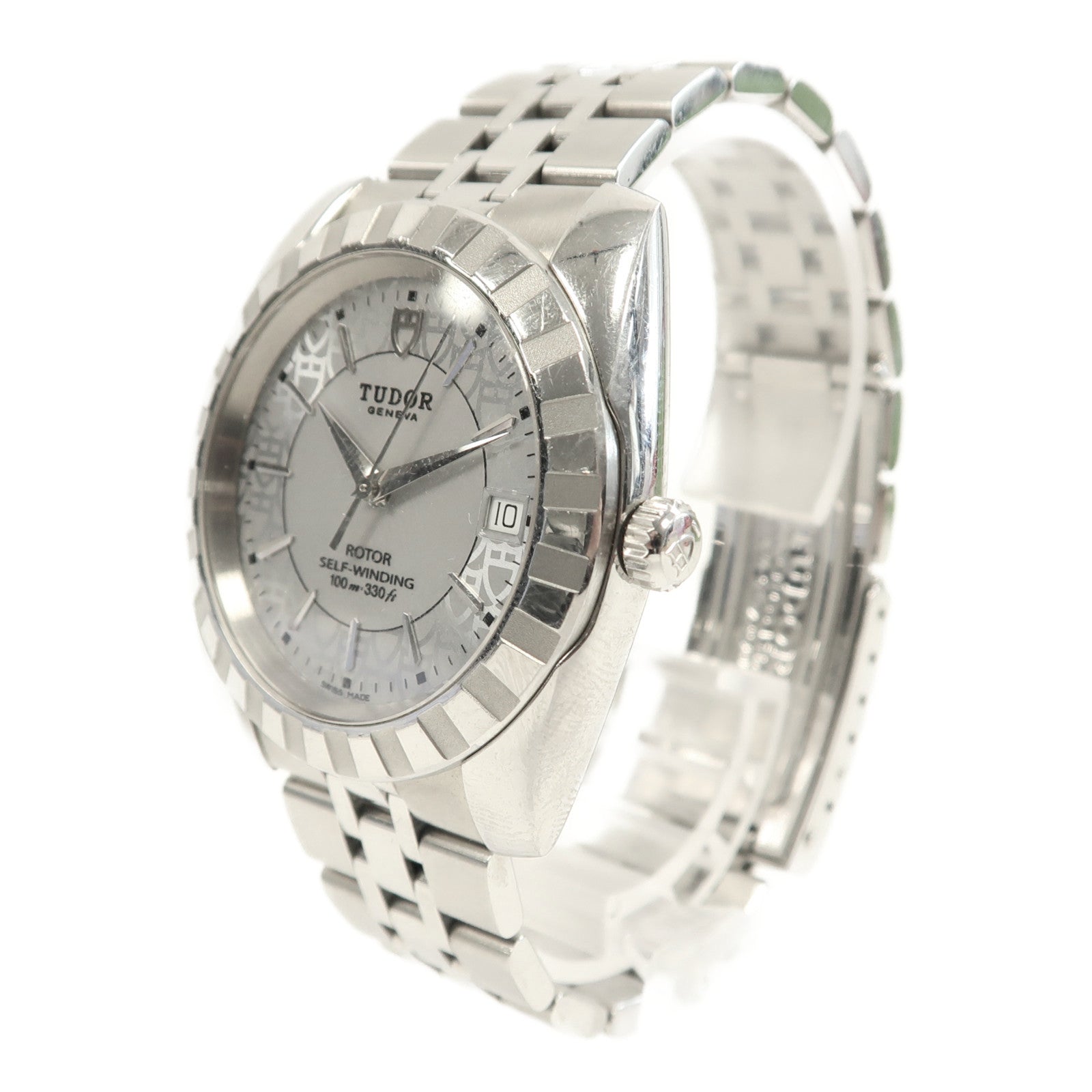 TUDOR Classic 21010不鏽鋼手錶折疊機芯銀色