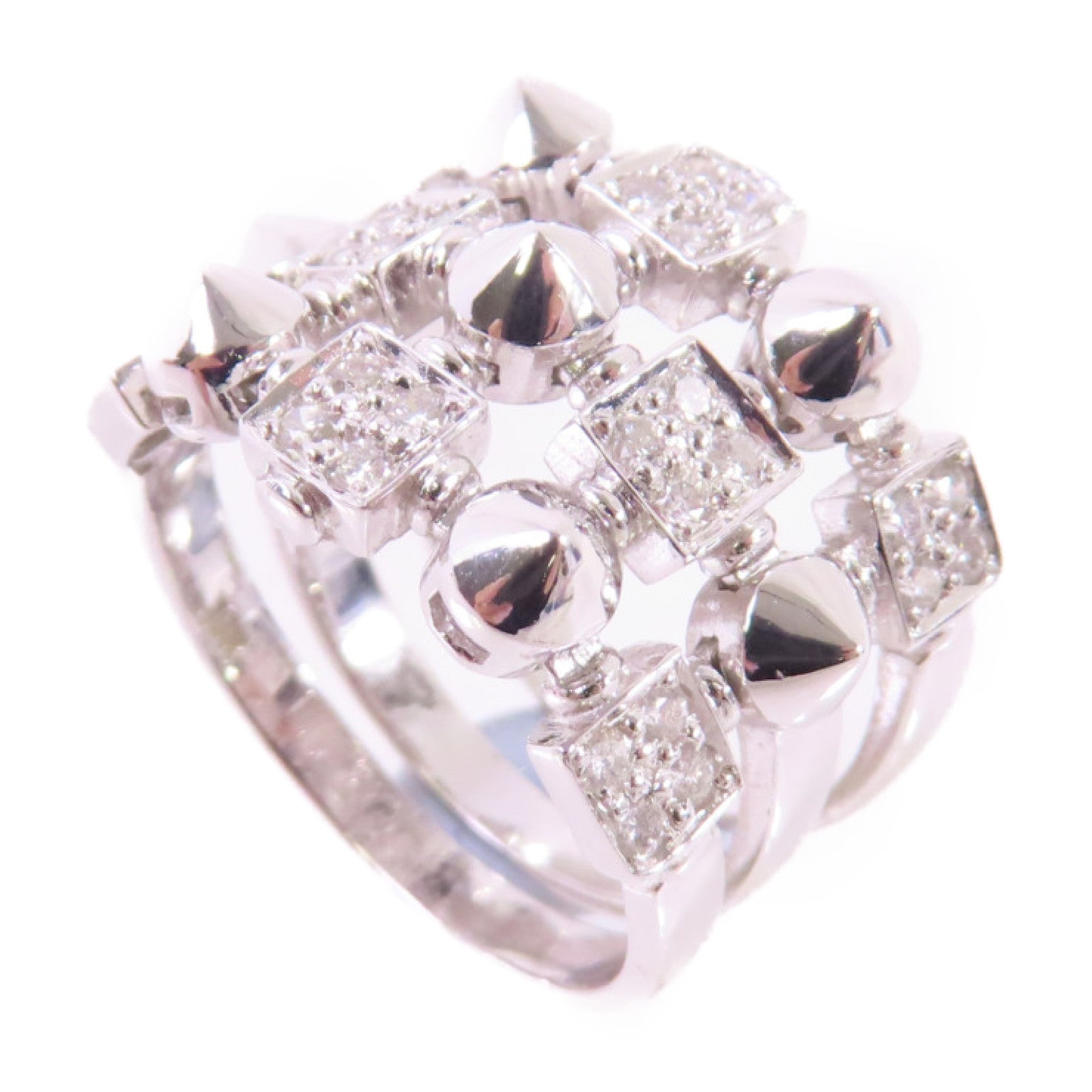 JEWELRY 18K白金/鑽石Diamond Ring戒指US#6.25