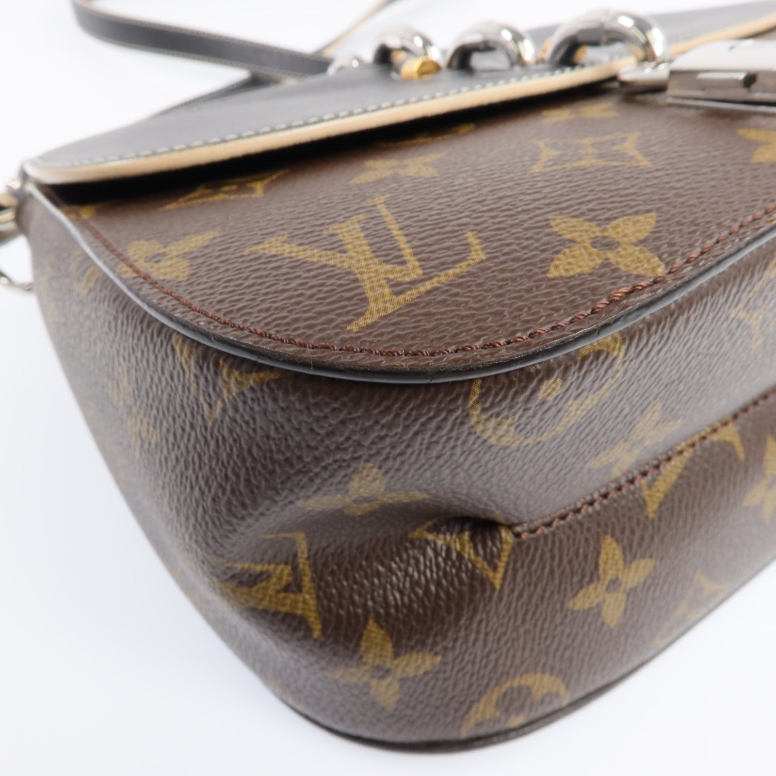 LOUIS VUITTON Monogram Chain It 銀扣手挽肩背兩用袋