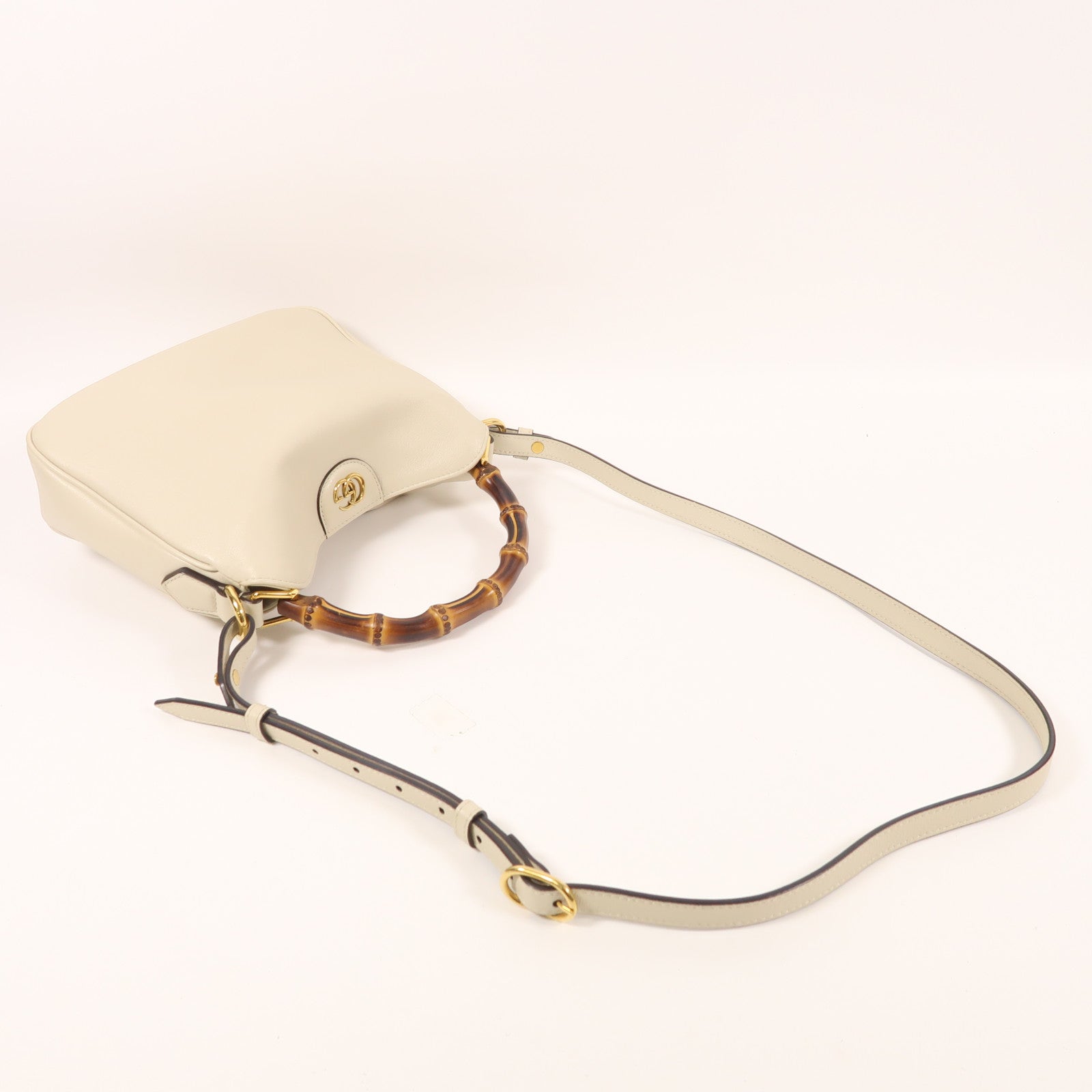 GUCCI 牛皮皮革Diana Small金扣手挽肩背兩用袋