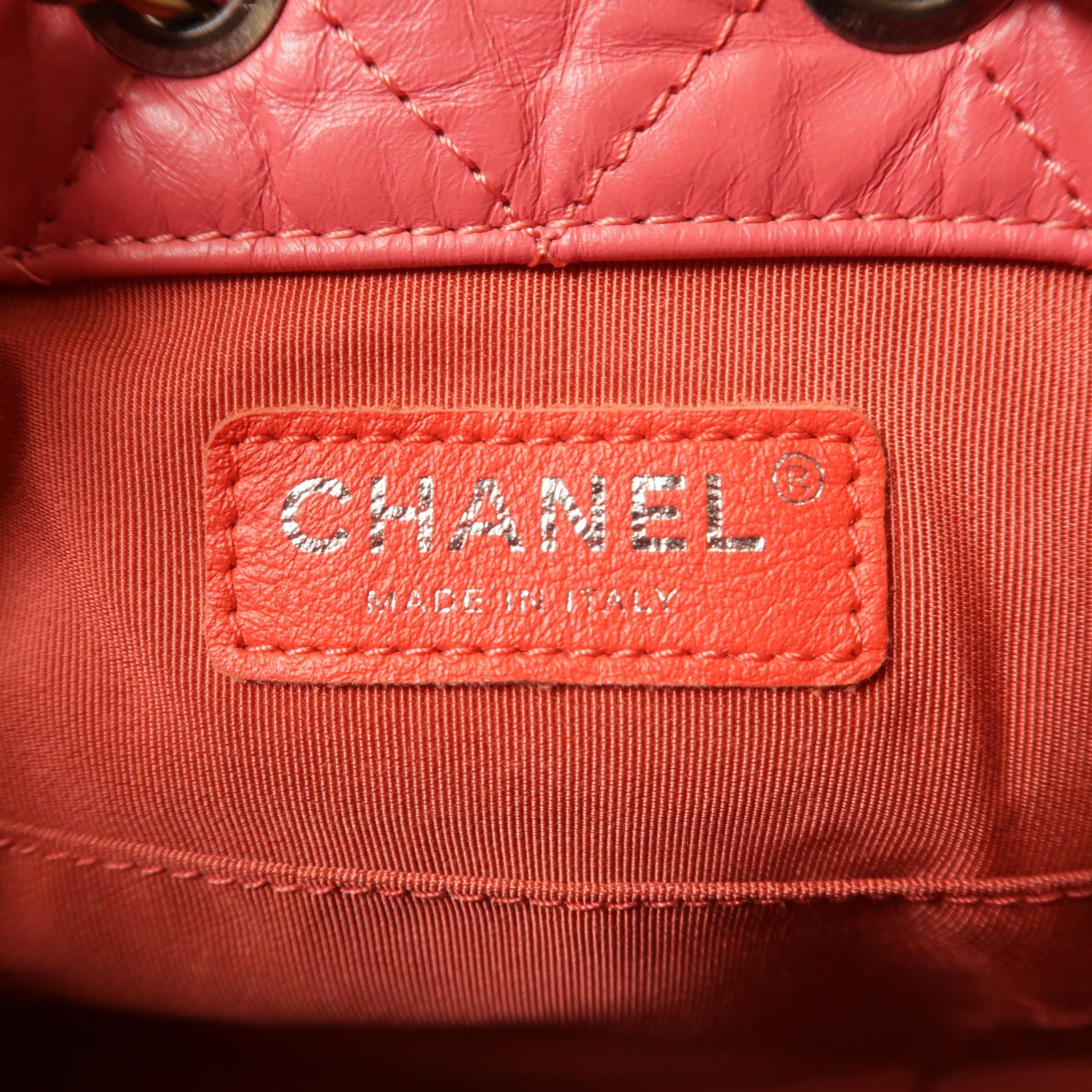CHANEL 牛皮皮革Gabrielle Backpack鏈帶肩背袋