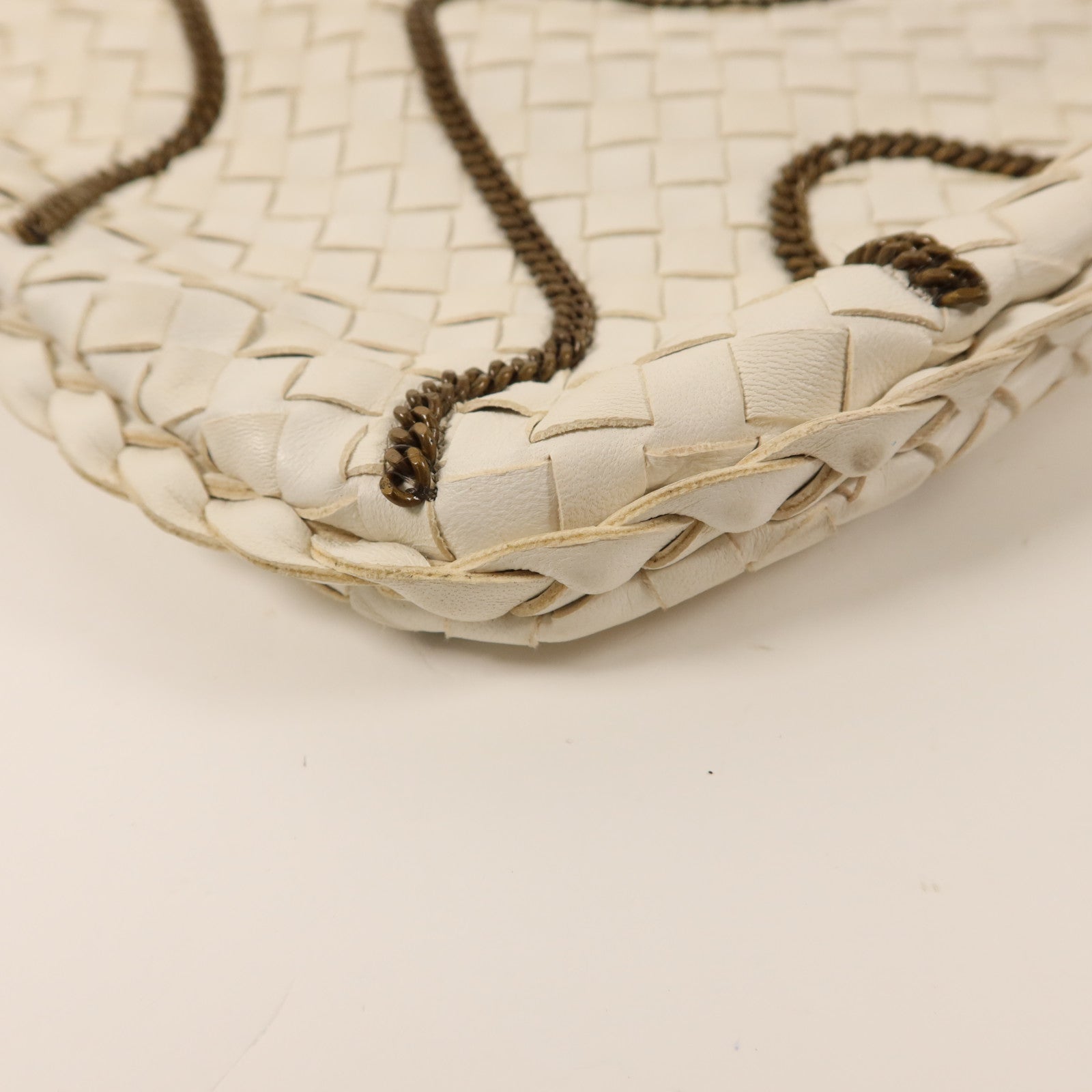 BOTTEGA VENETA 羊皮皮革Hobo Bag金扣肩背袋