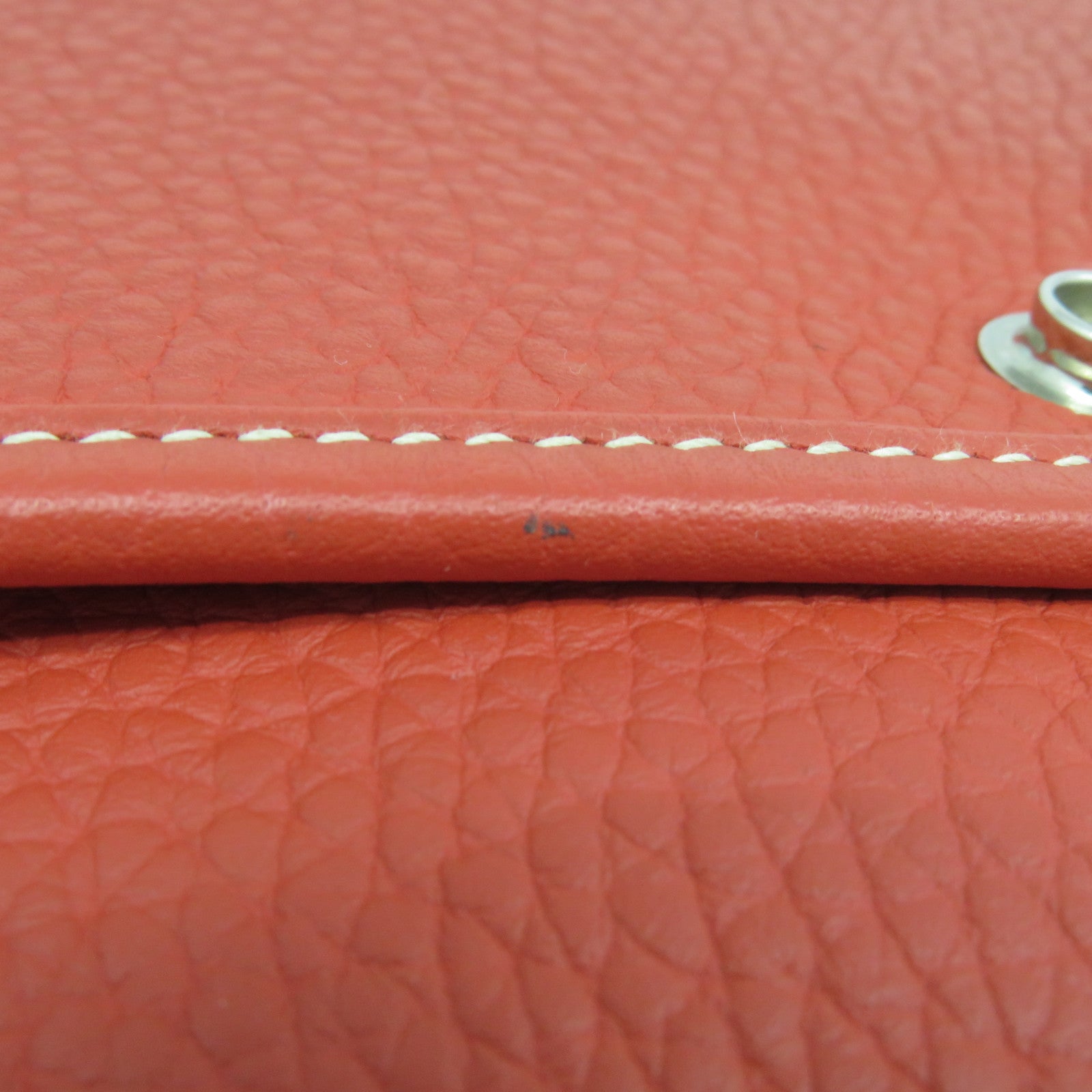 HERMES 【激減優惠】Clemence皮革Evelyne GM銀扣肩背袋啡色