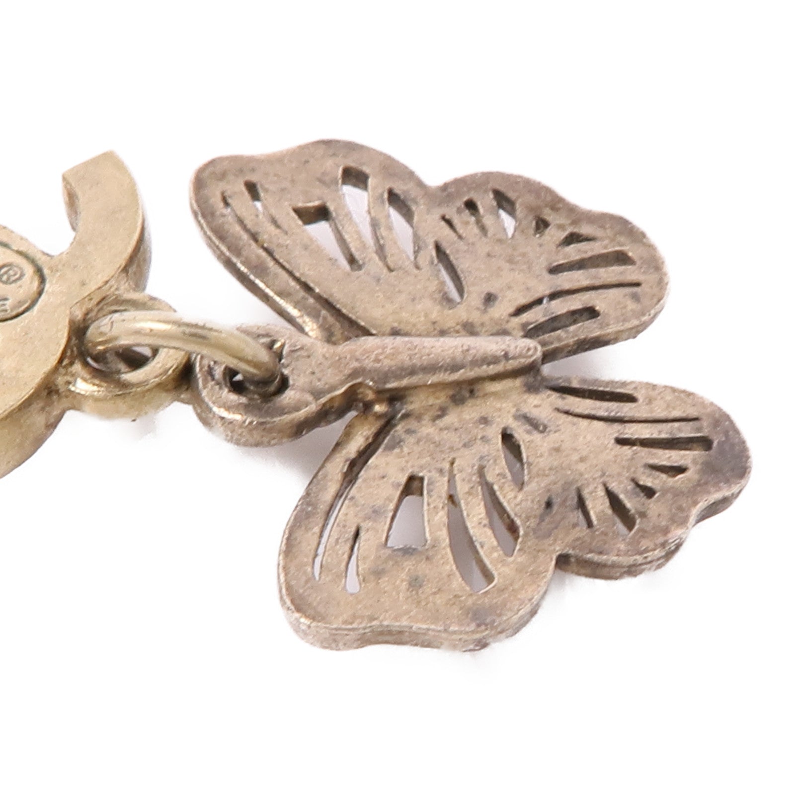 CHANEL CC Earrings Metal Gold