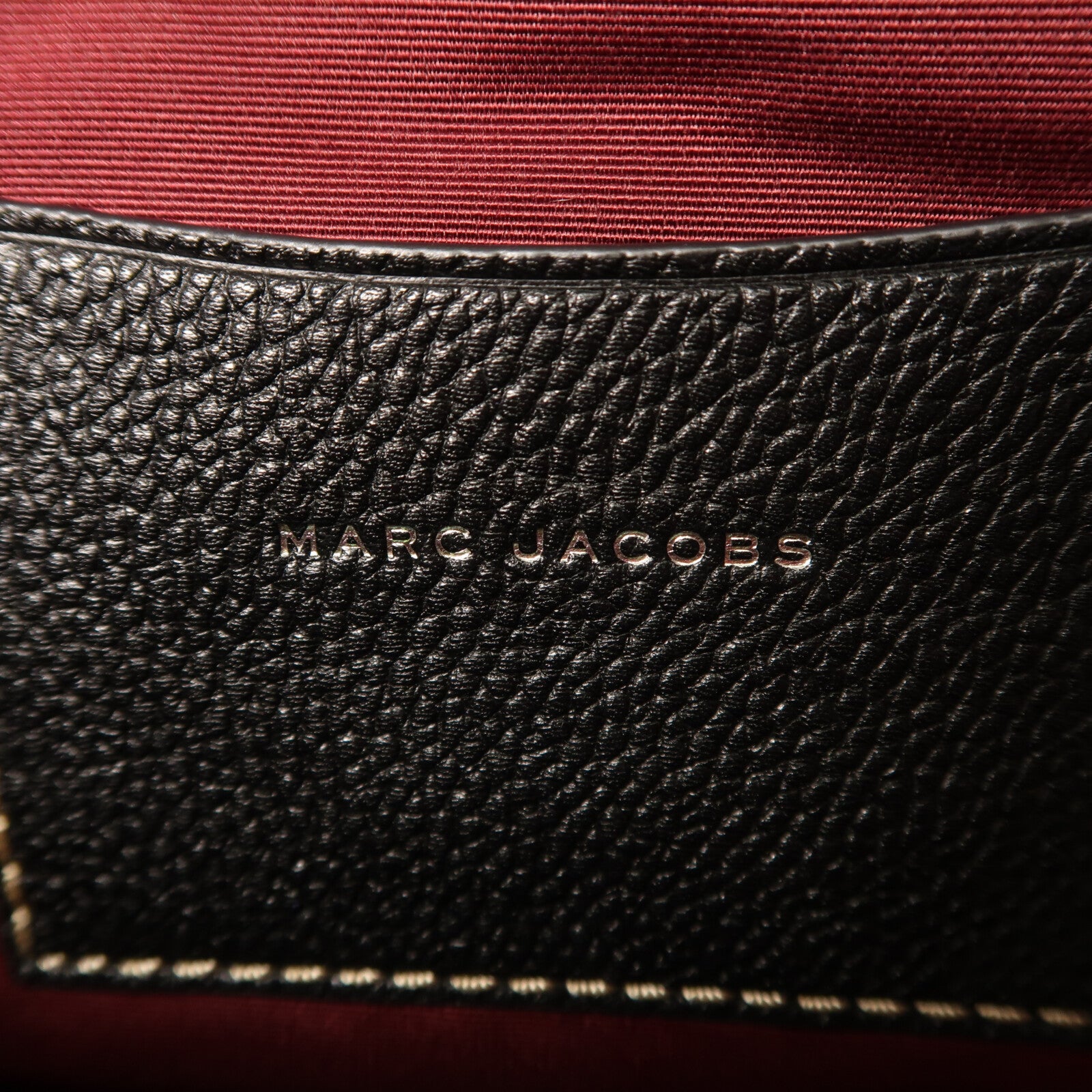 MARC JACOBS 皮革Tote Bag銀扣肩背袋
