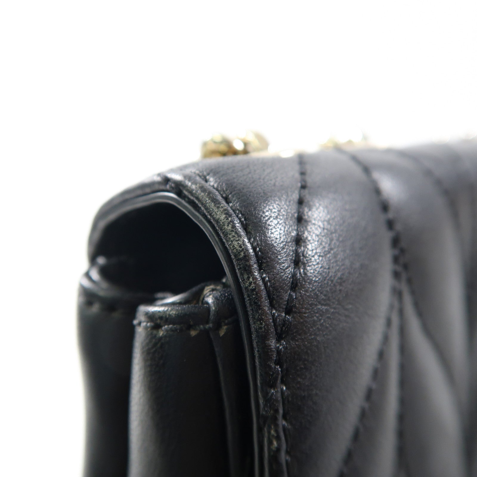 Kate Spade 牛皮皮革Briar Lane Quilted Mini Emelyn金扣鏈帶肩背袋黑色