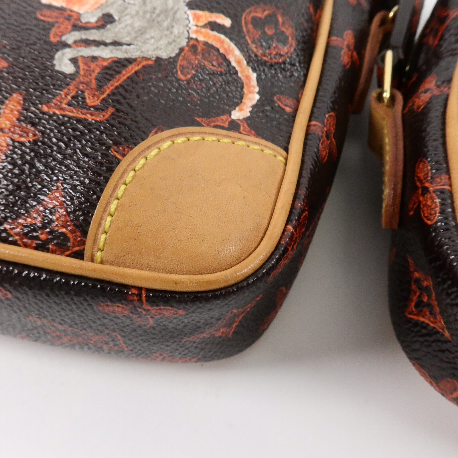 LOUIS VUITTON Monogram Catgram Paname Set肩背袋