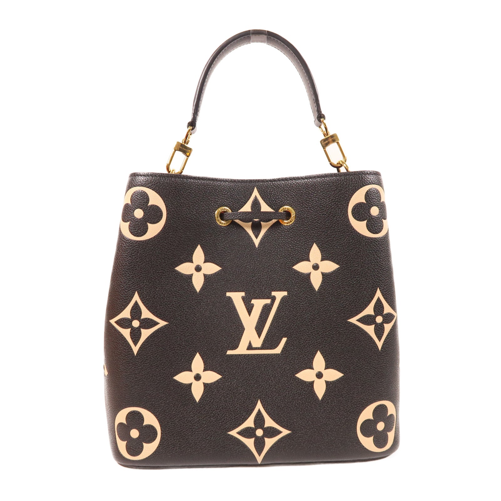 LOUIS VUITTON Monogram Empreinte NeoNoe MM金扣手挽肩背兩用袋
