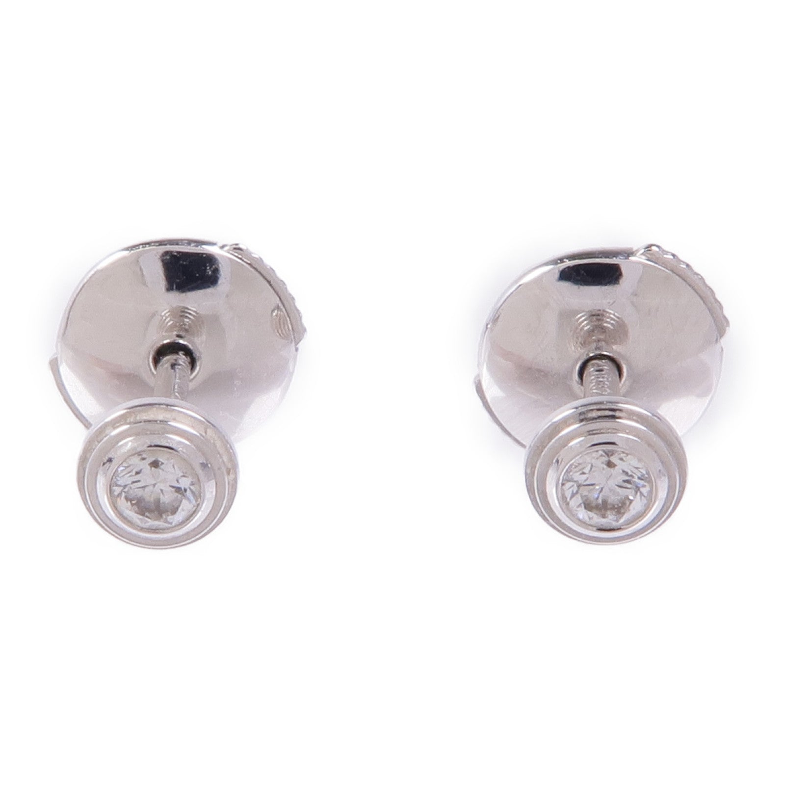CARTIER Damour Earrings Diamond 18K White Gold