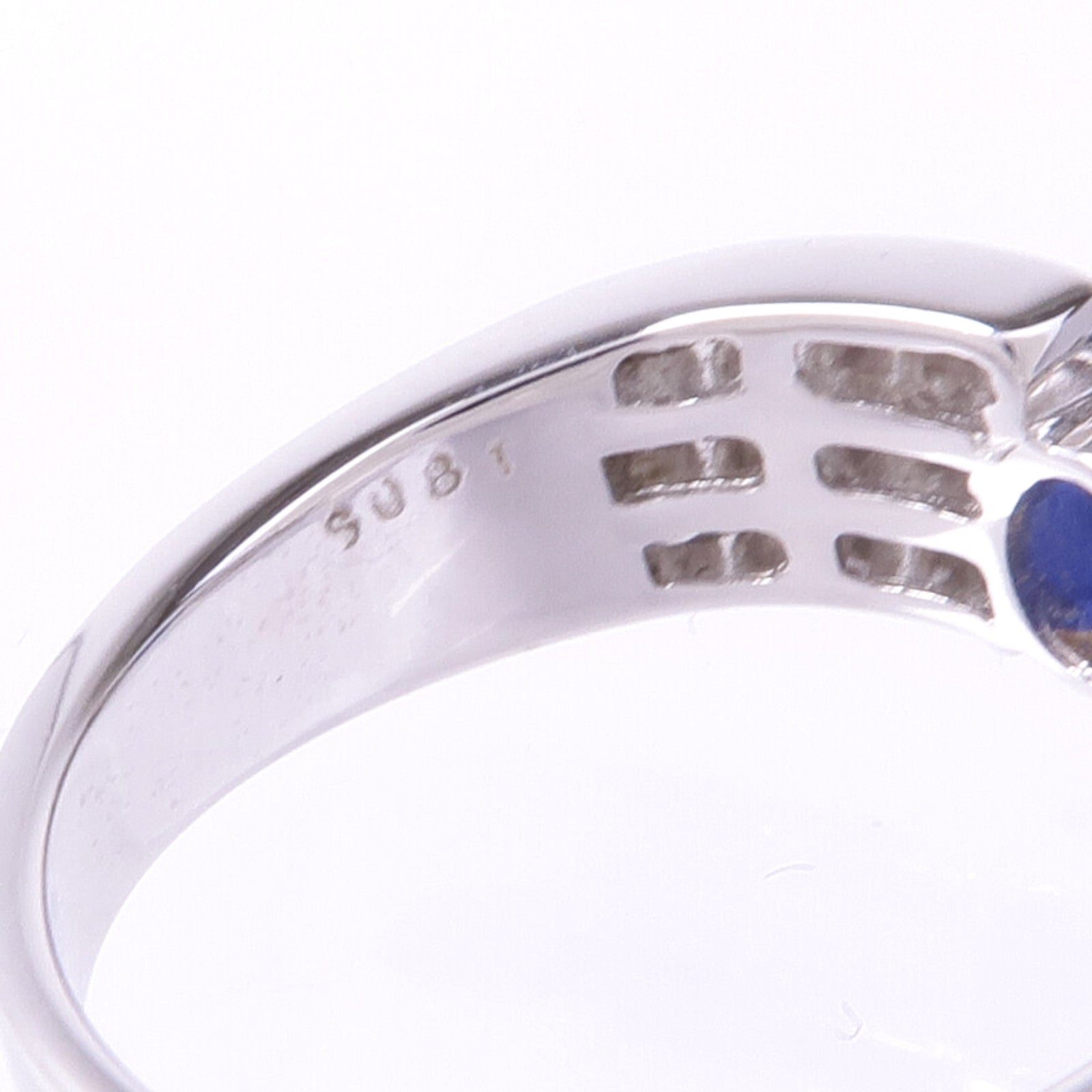 JEWELRY 18K白金Crystal Ring水晶戒指US#6.75