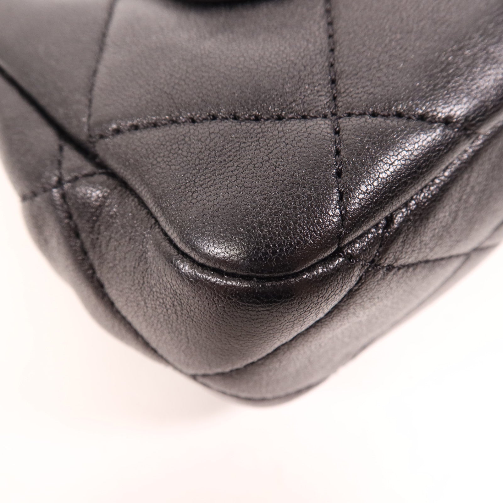 CHANEL 羊皮皮革Chain Shoulder金扣手挽肩背兩用袋