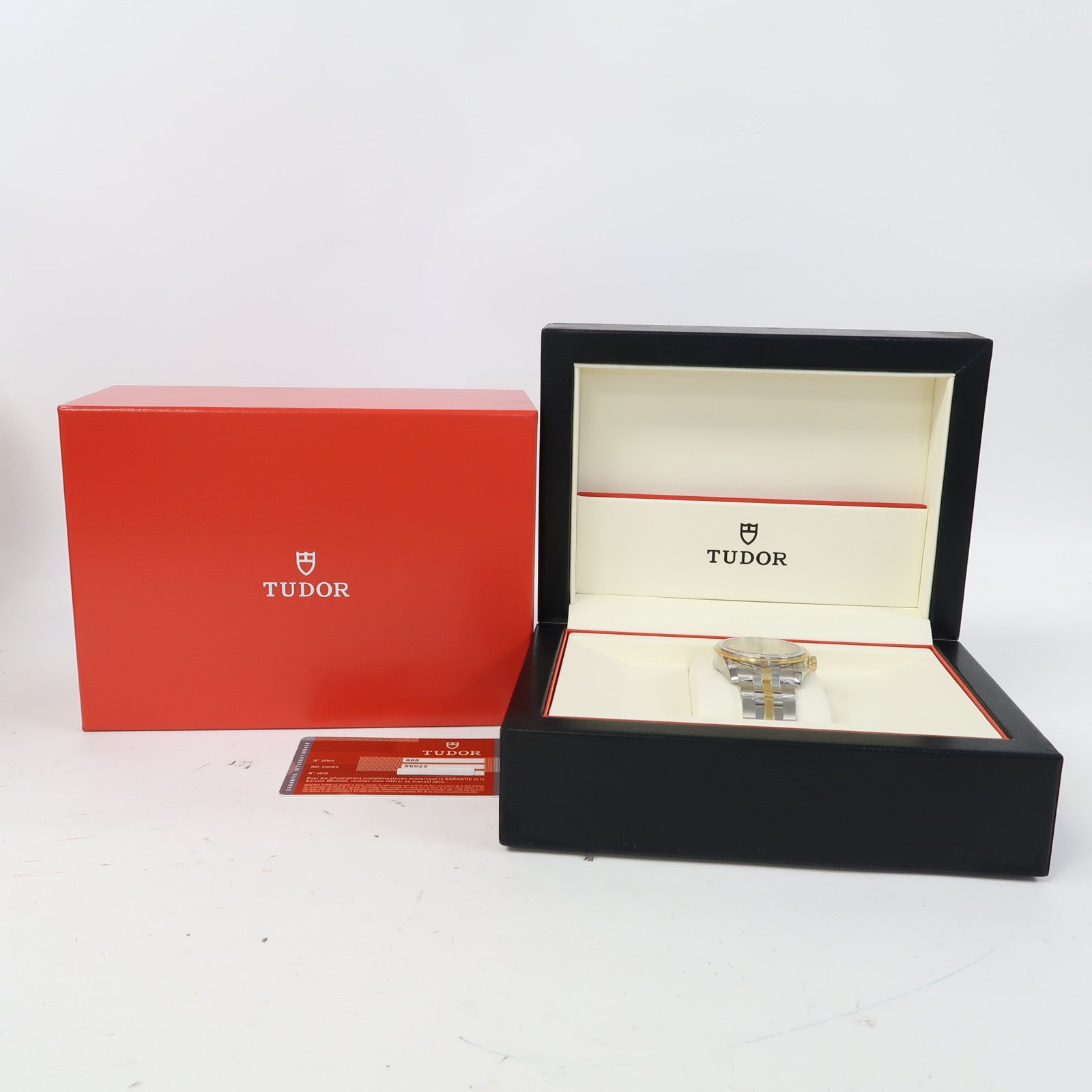 TUDOR Glamour Date不鏽鋼/18K黃金手錶自動機芯金色