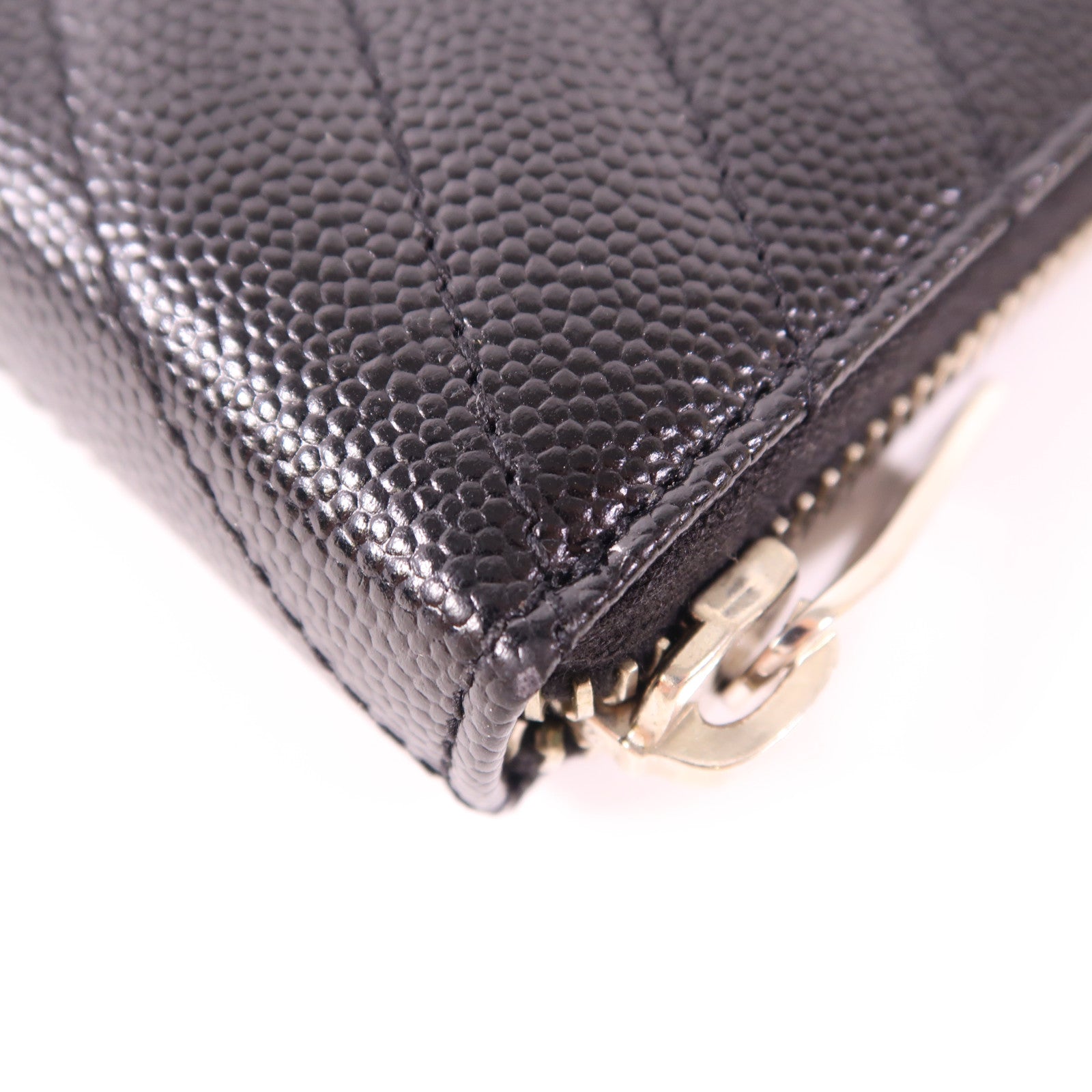 SAINT LAURENT 牛皮皮革Long Wallet銀扣長錢包
