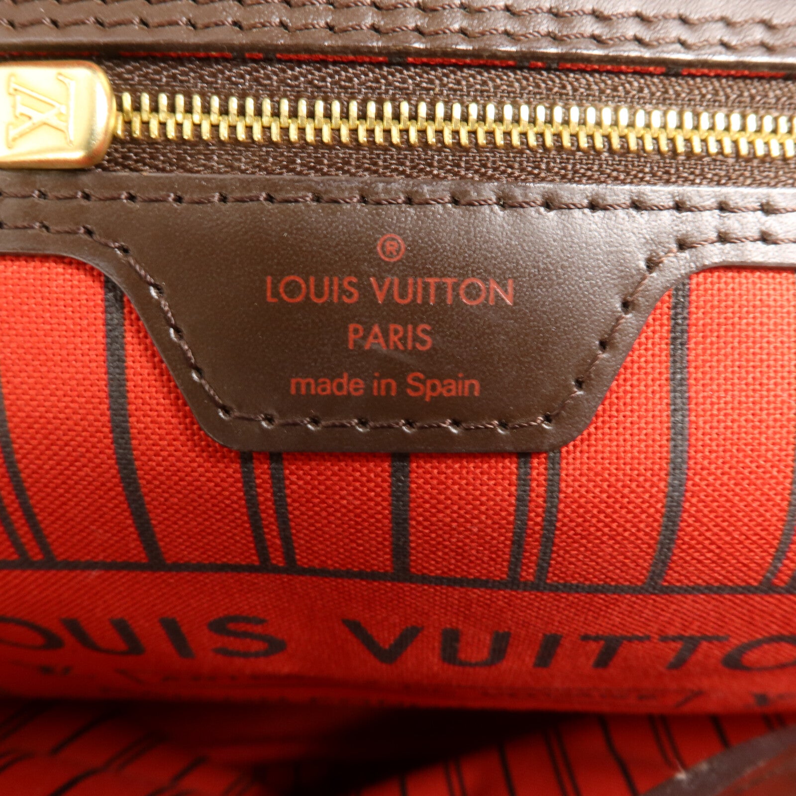 LOUIS VUITTON Damier Neverfull MM肩背袋