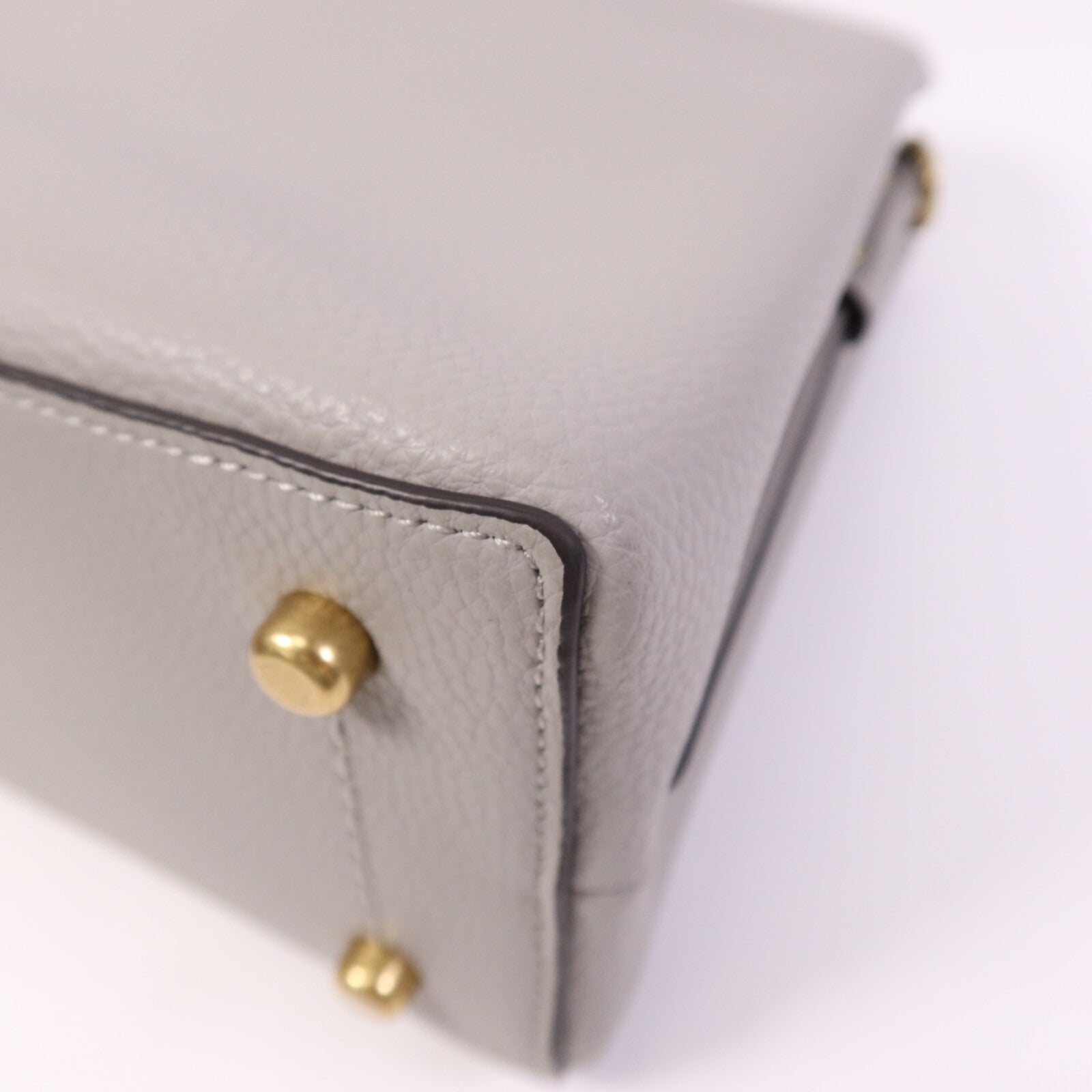 COACH 牛皮皮革Shoulder Bag金扣手挽袋
