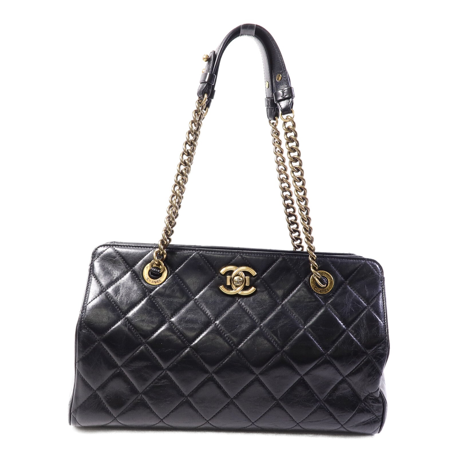 CHANEL 牛皮皮革Chain Shoulder Bag鏈帶肩背袋