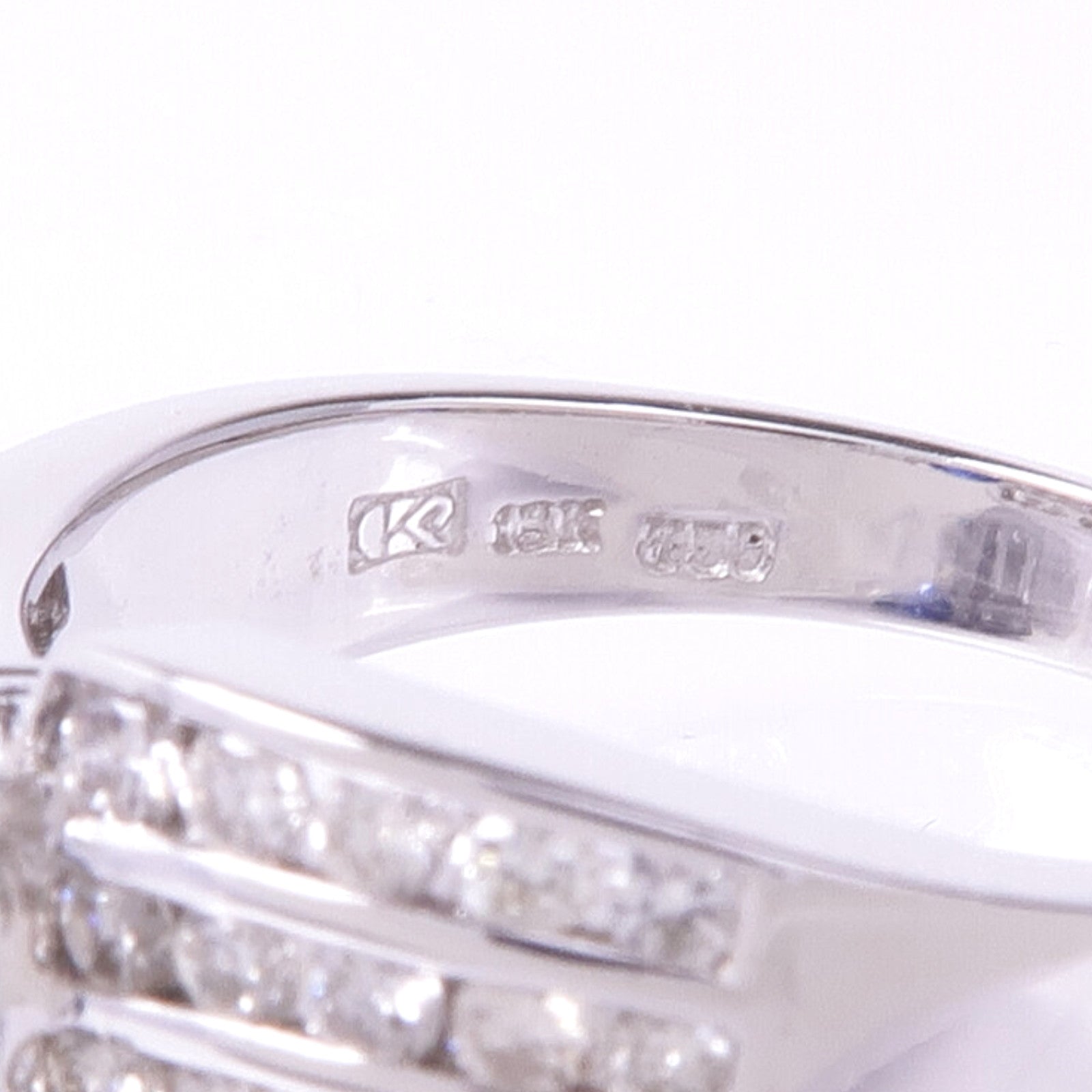 JEWELRY 18K白金Crystal Ring水晶戒指US#6.75