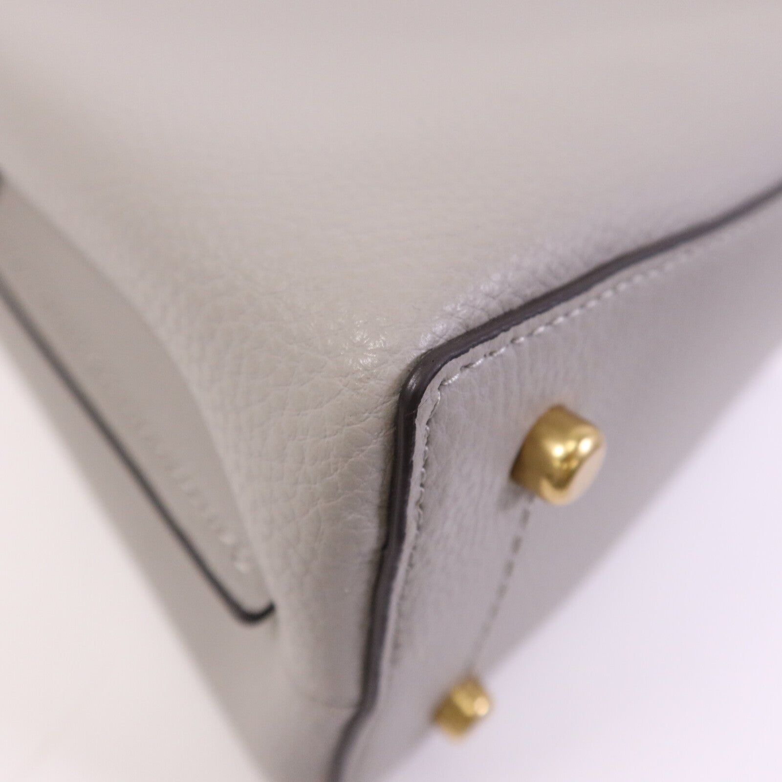 COACH 牛皮皮革Shoulder Bag金扣手挽袋