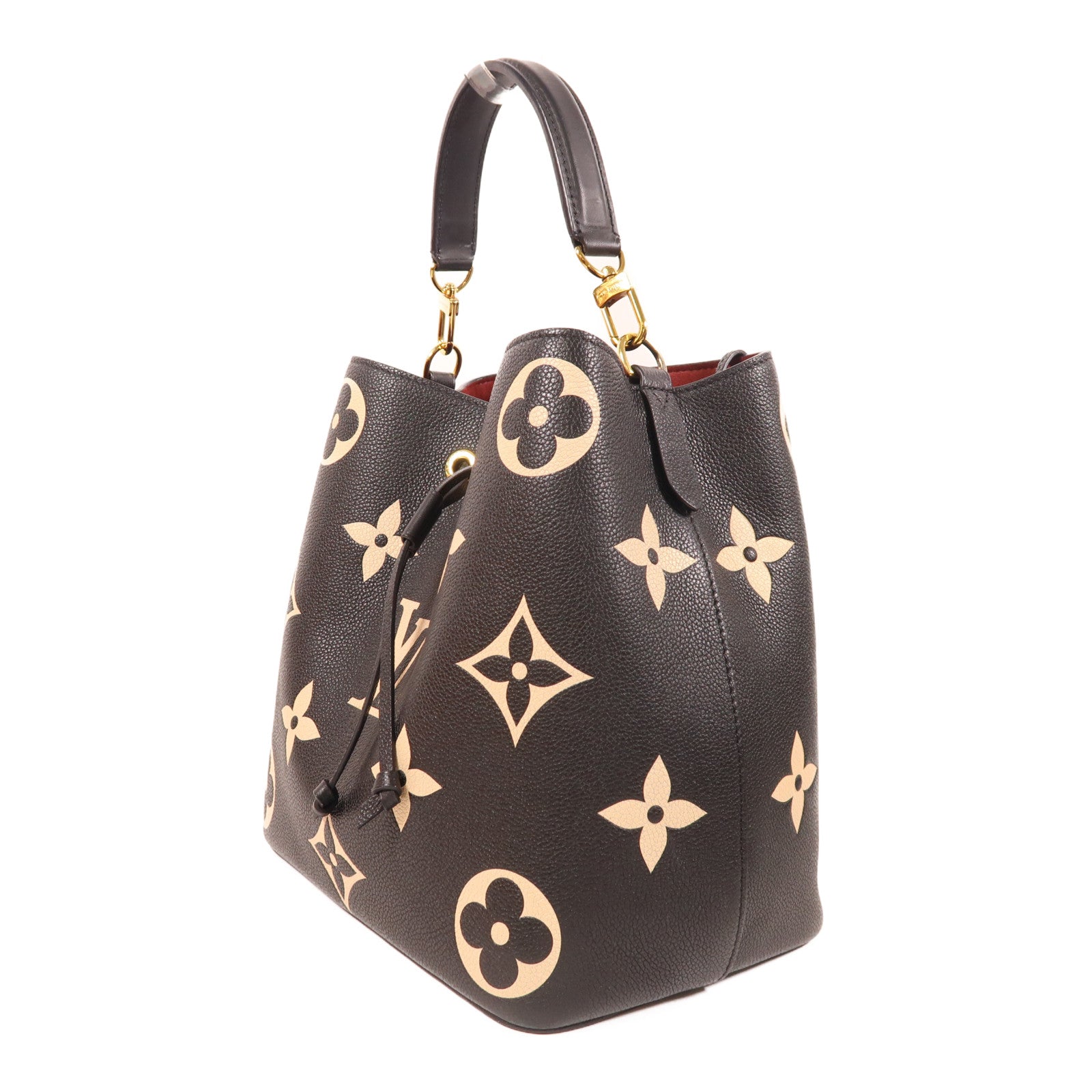 LOUIS VUITTON Monogram Empreinte NeoNoe MM金扣手挽肩背兩用袋