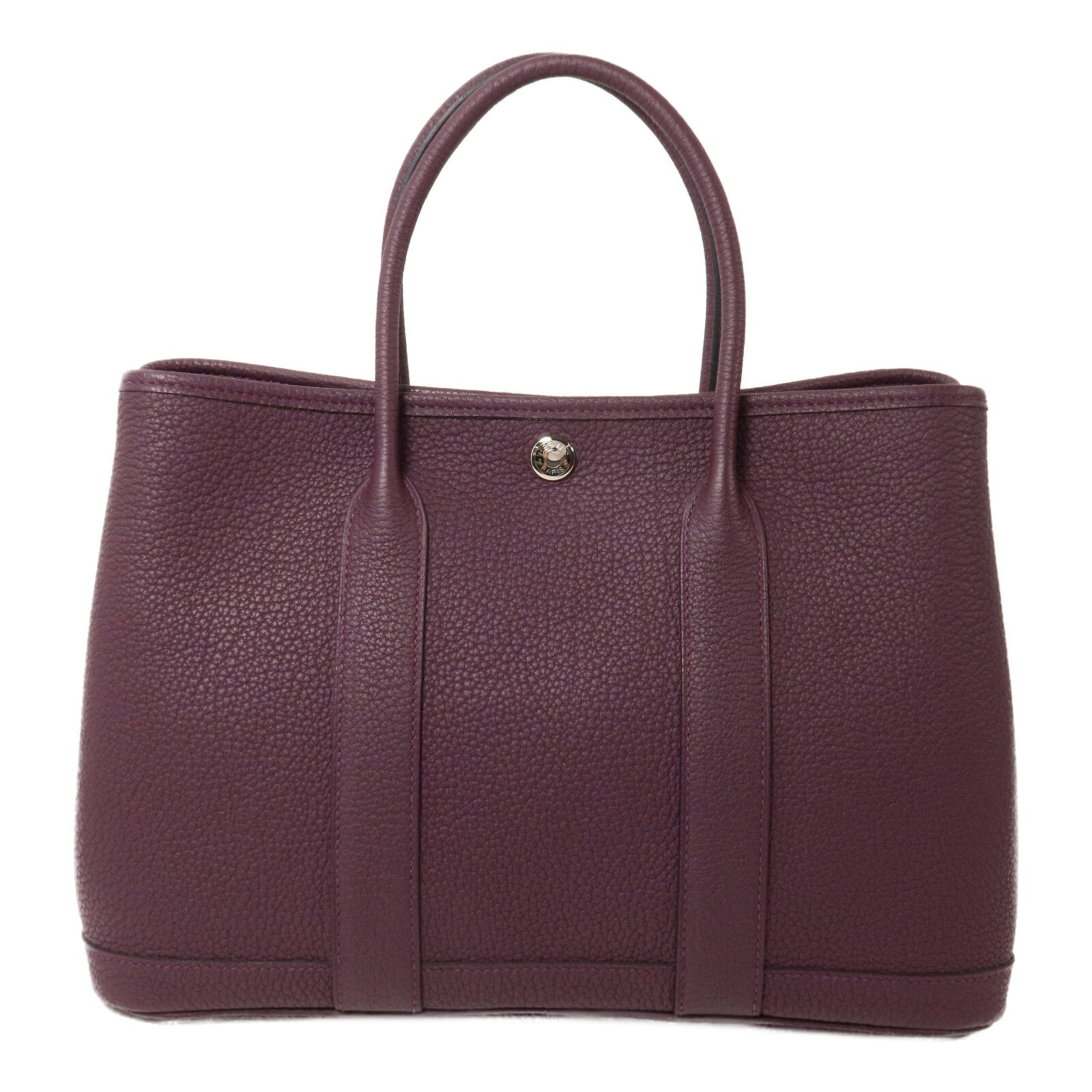 HERMES Negonda皮革Garden Party TPM手挽袋Cassis