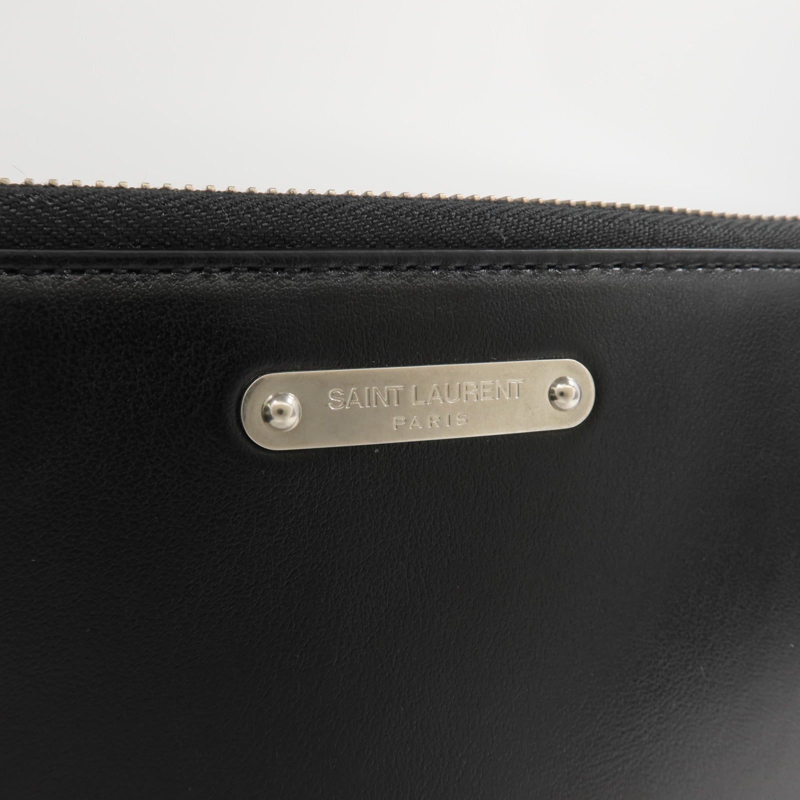 SAINT LAURENT 牛皮皮革Zipper Long Wallet長錢包