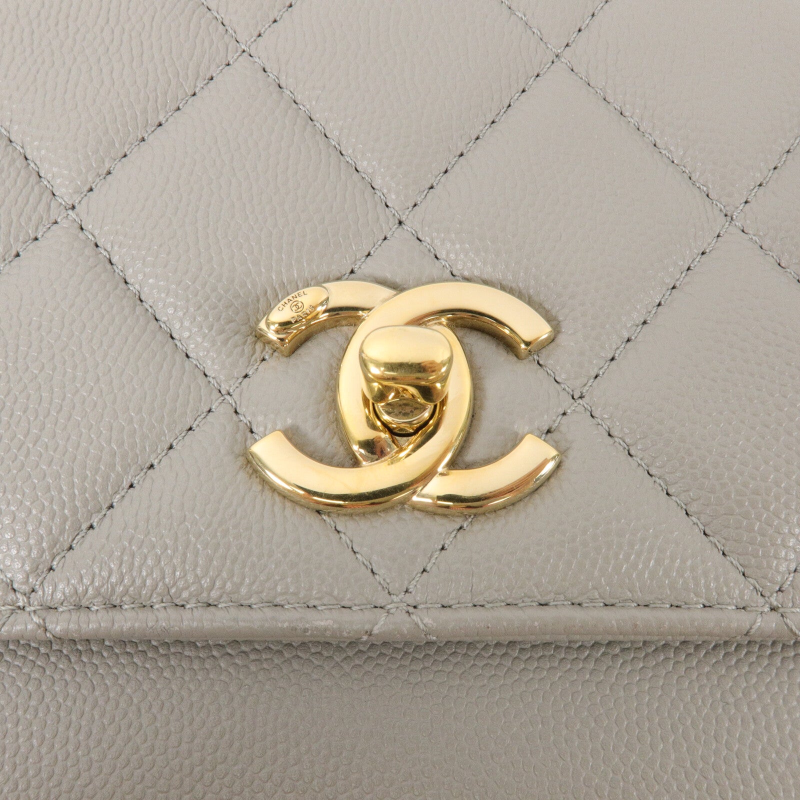 CHANEL 牛皮皮革Bussiness Affinity鏈帶手挽肩背兩用袋