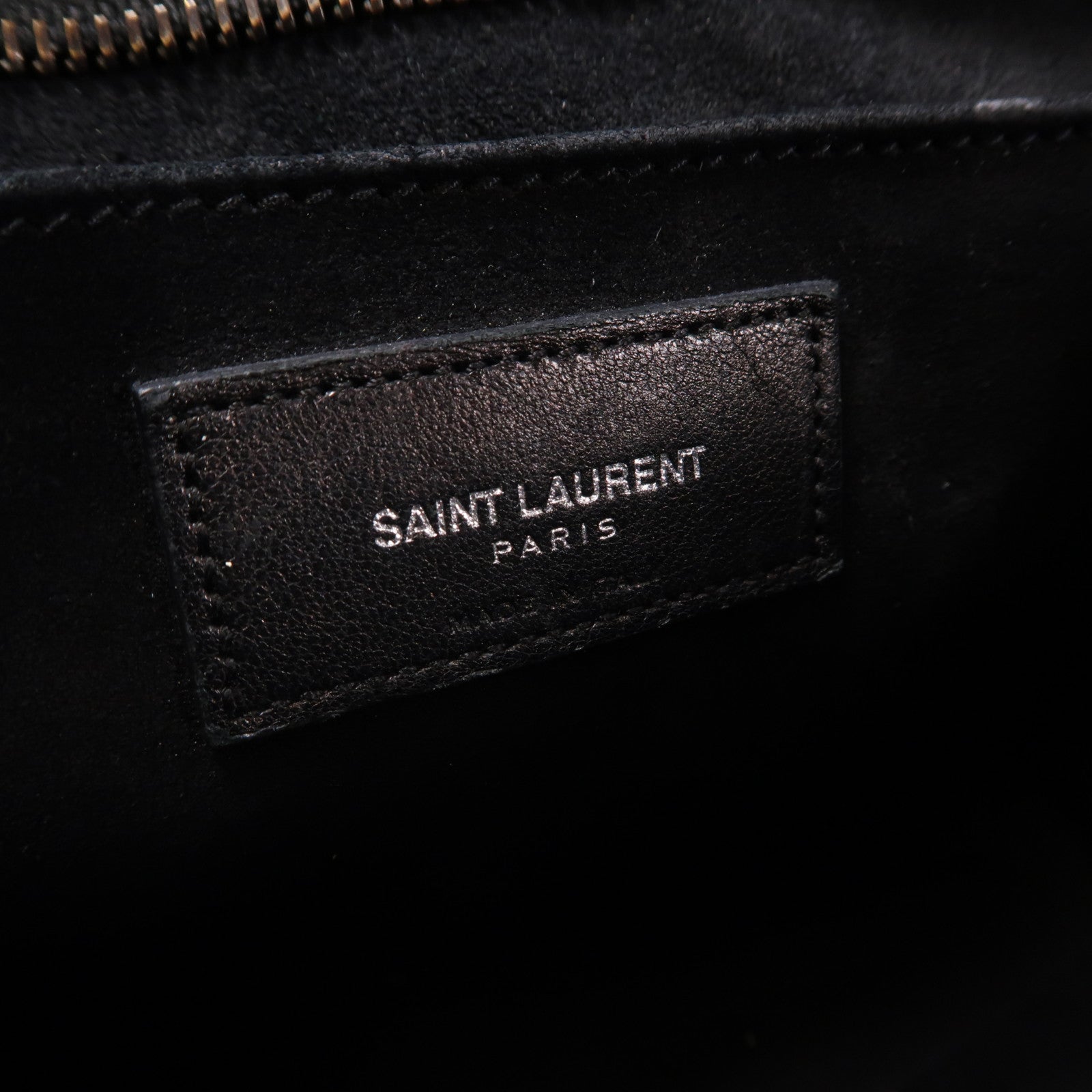 SAINT LAURENT 牛皮皮革Cabas手挽肩背兩用袋黑色