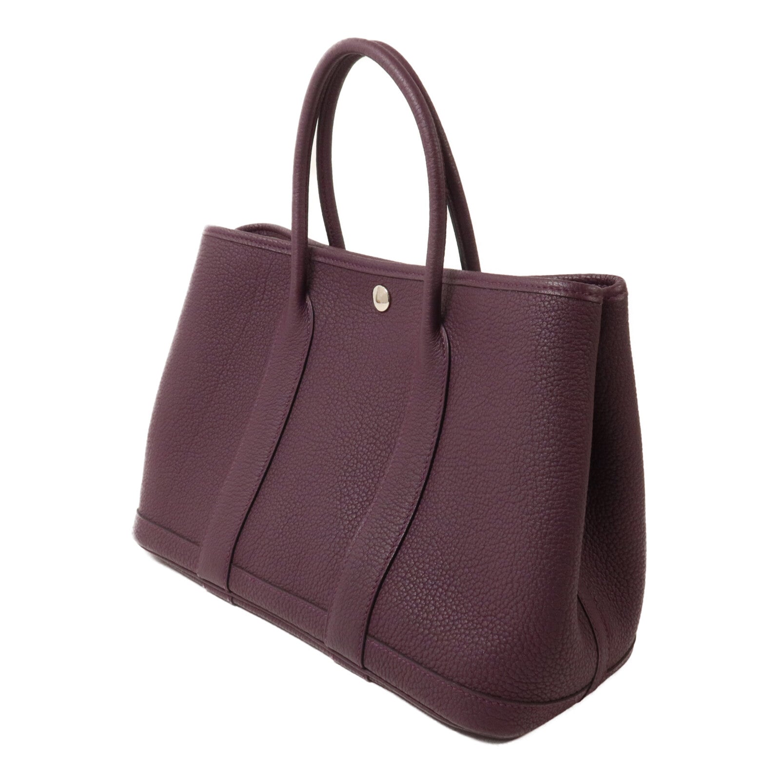 HERMES Negonda皮革Garden Party TPM手挽袋Cassis