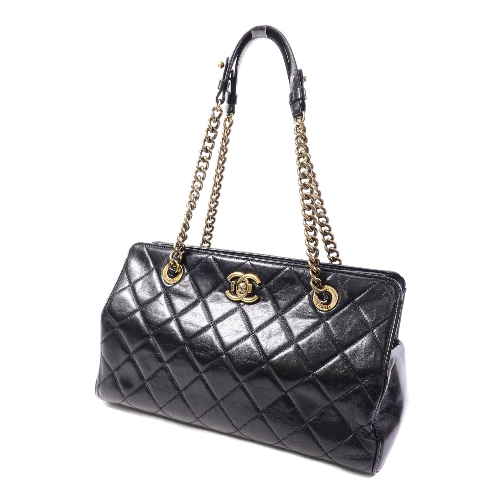 CHANEL 牛皮皮革Chain Shoulder Bag鏈帶肩背袋