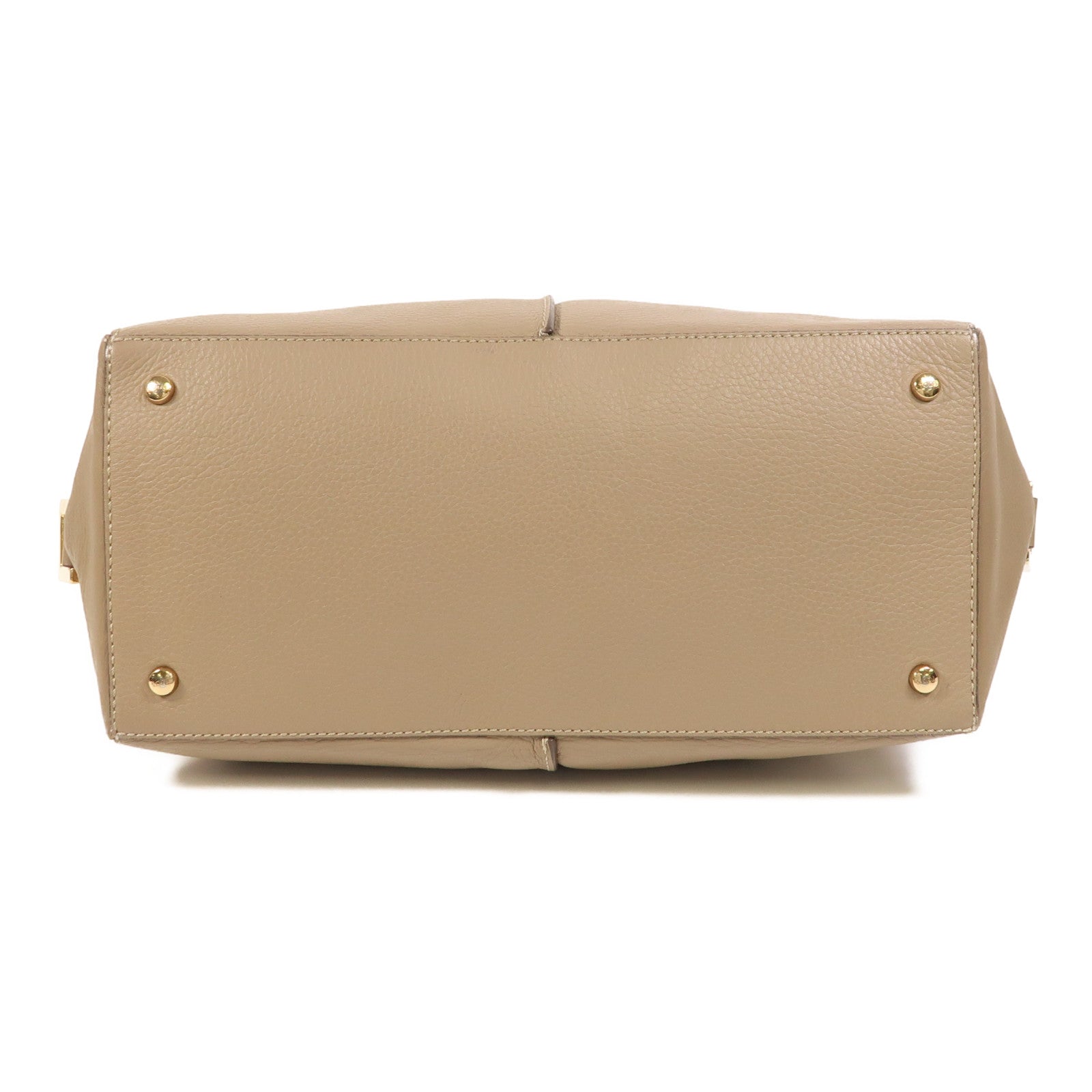 TOD'S 【激減優惠】牛皮皮革2 Way Shoulder金扣手挽肩背兩用袋