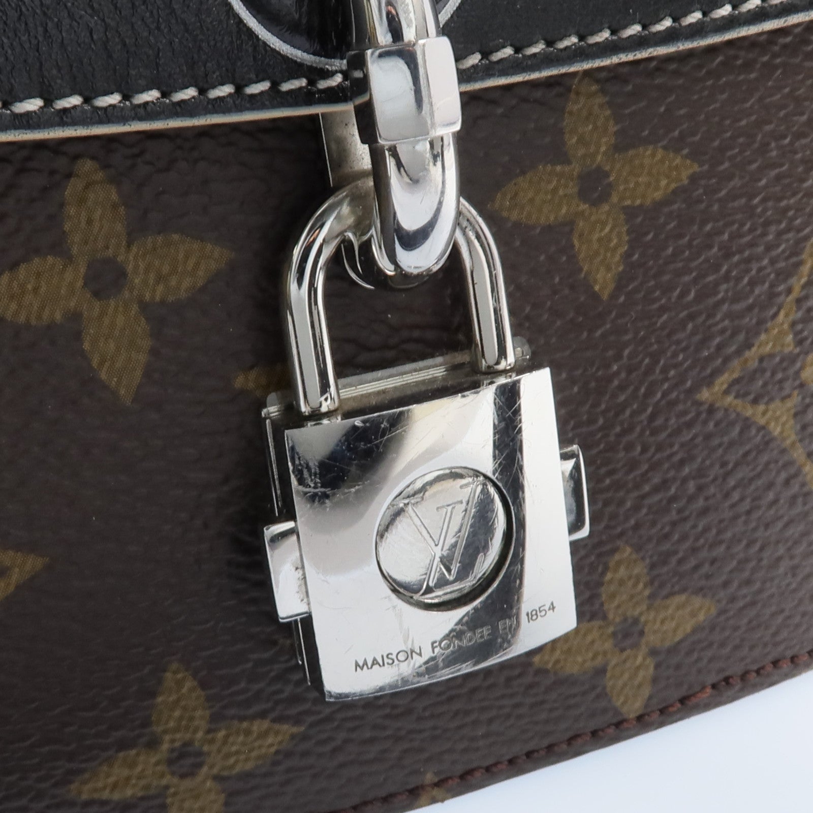LOUIS VUITTON Monogram Chain It 銀扣手挽肩背兩用袋