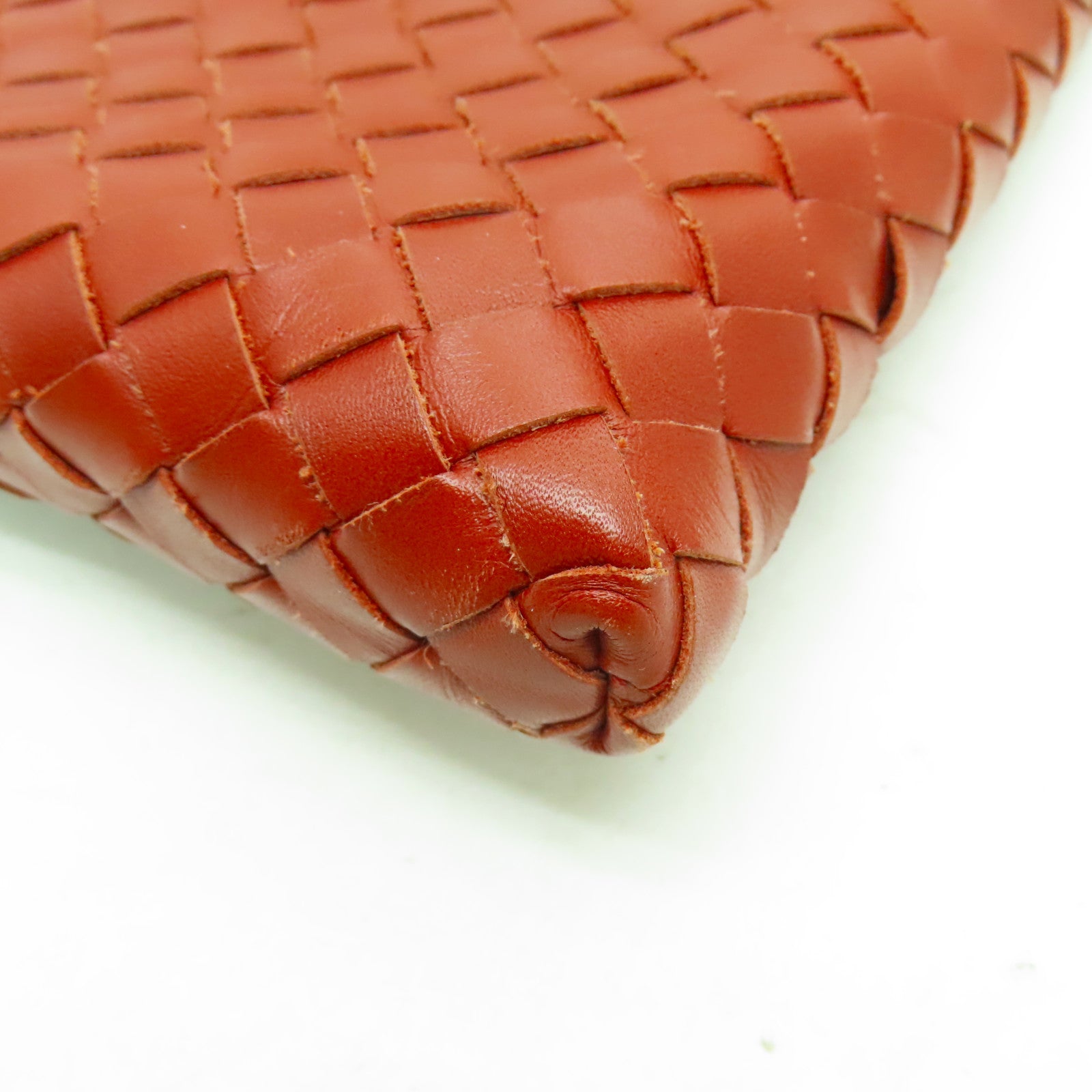 BOTTEGA VENETA 【激減優惠】織紋皮革Cross Carry Bag肩背袋紅色