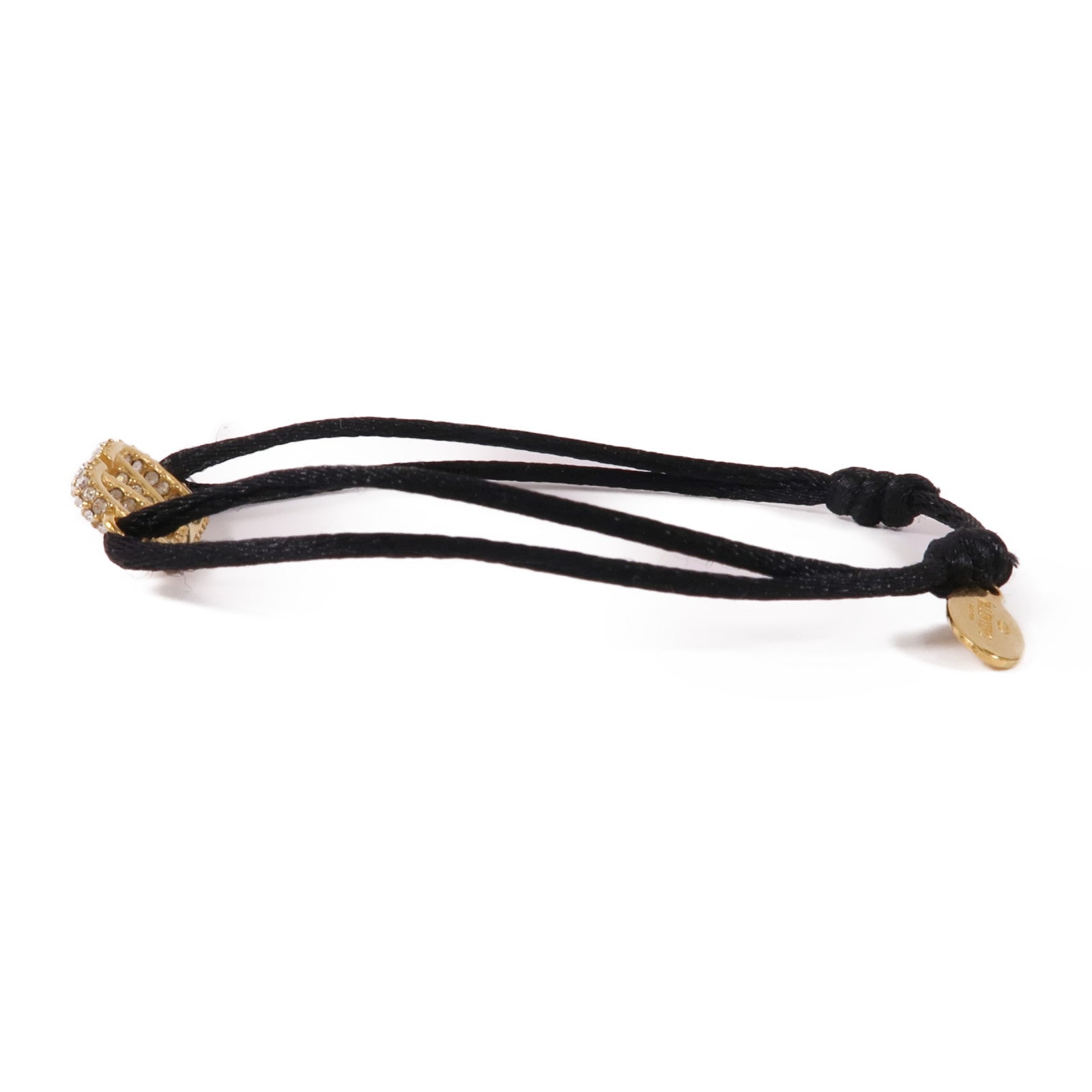 Valentino 聚酯纖維/金屬V Logo Bracelet手繩