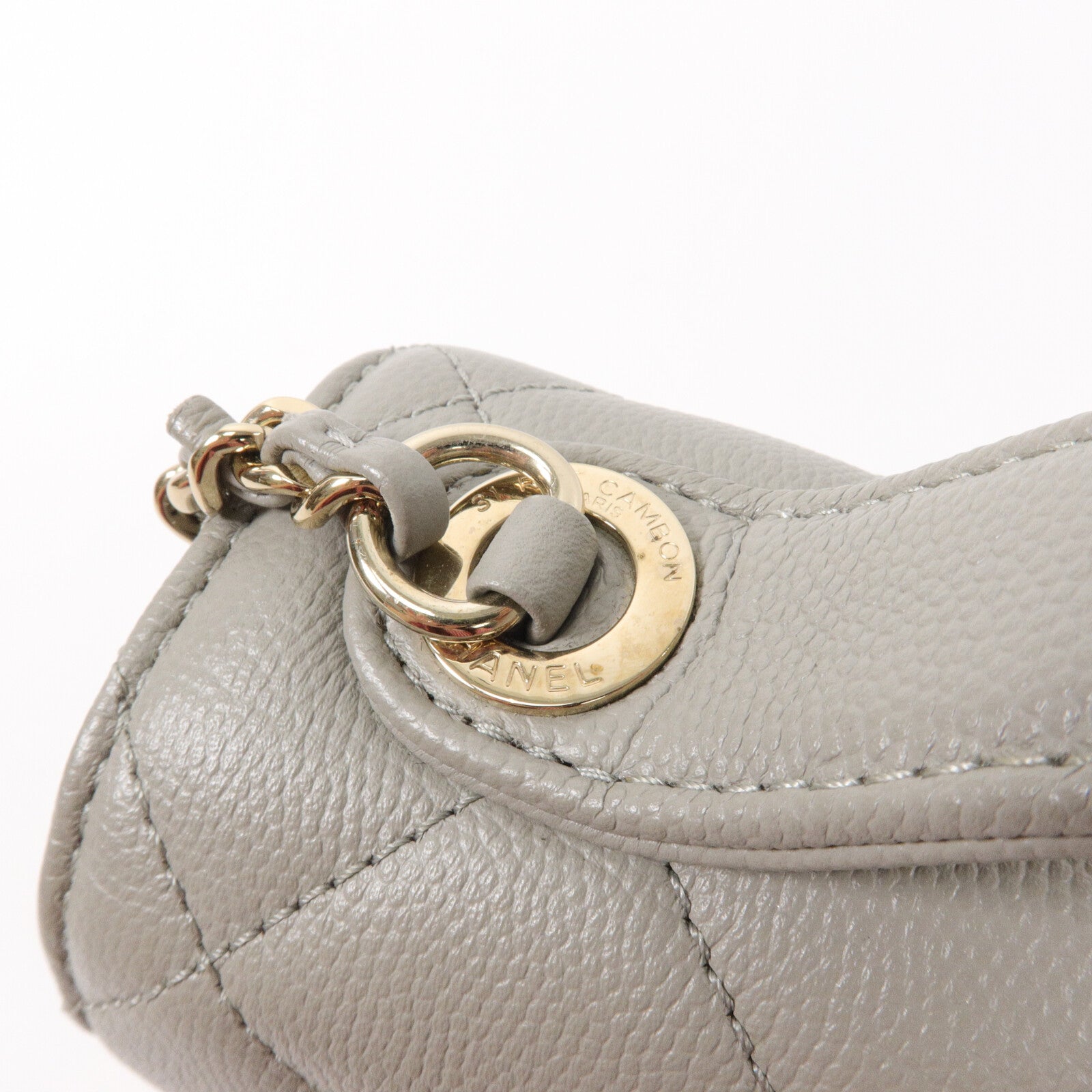 CHANEL 牛皮皮革Bussiness Affinity鏈帶手挽肩背兩用袋
