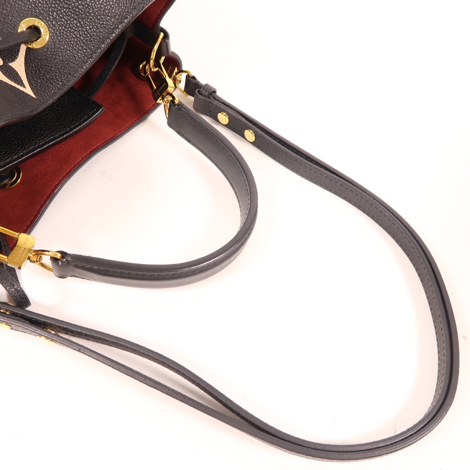 LOUIS VUITTON Monogram Empreinte NeoNoe MM金扣手挽肩背兩用袋