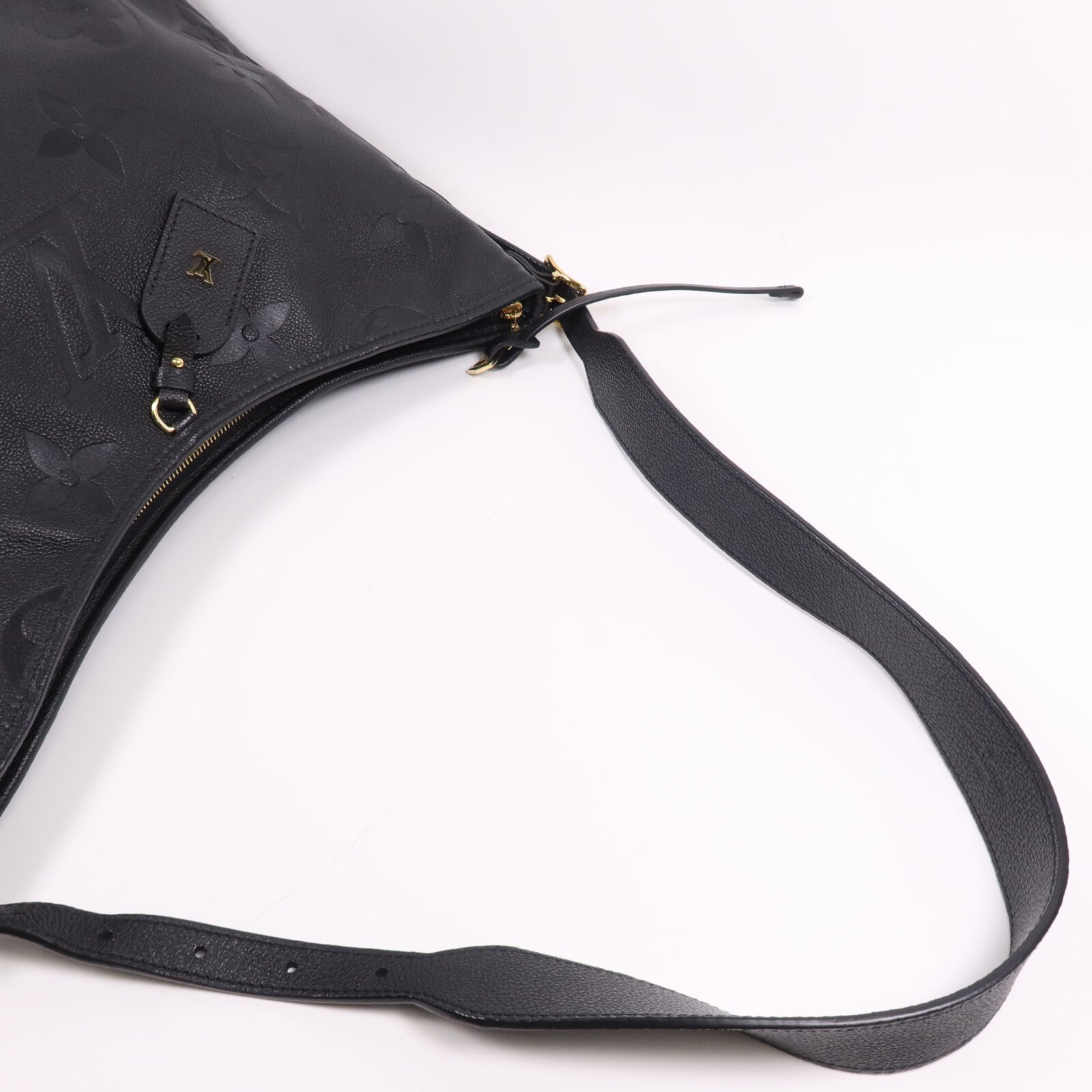 LOUIS VUITTON Monogram Empreinte CarryAll MM金扣肩背袋